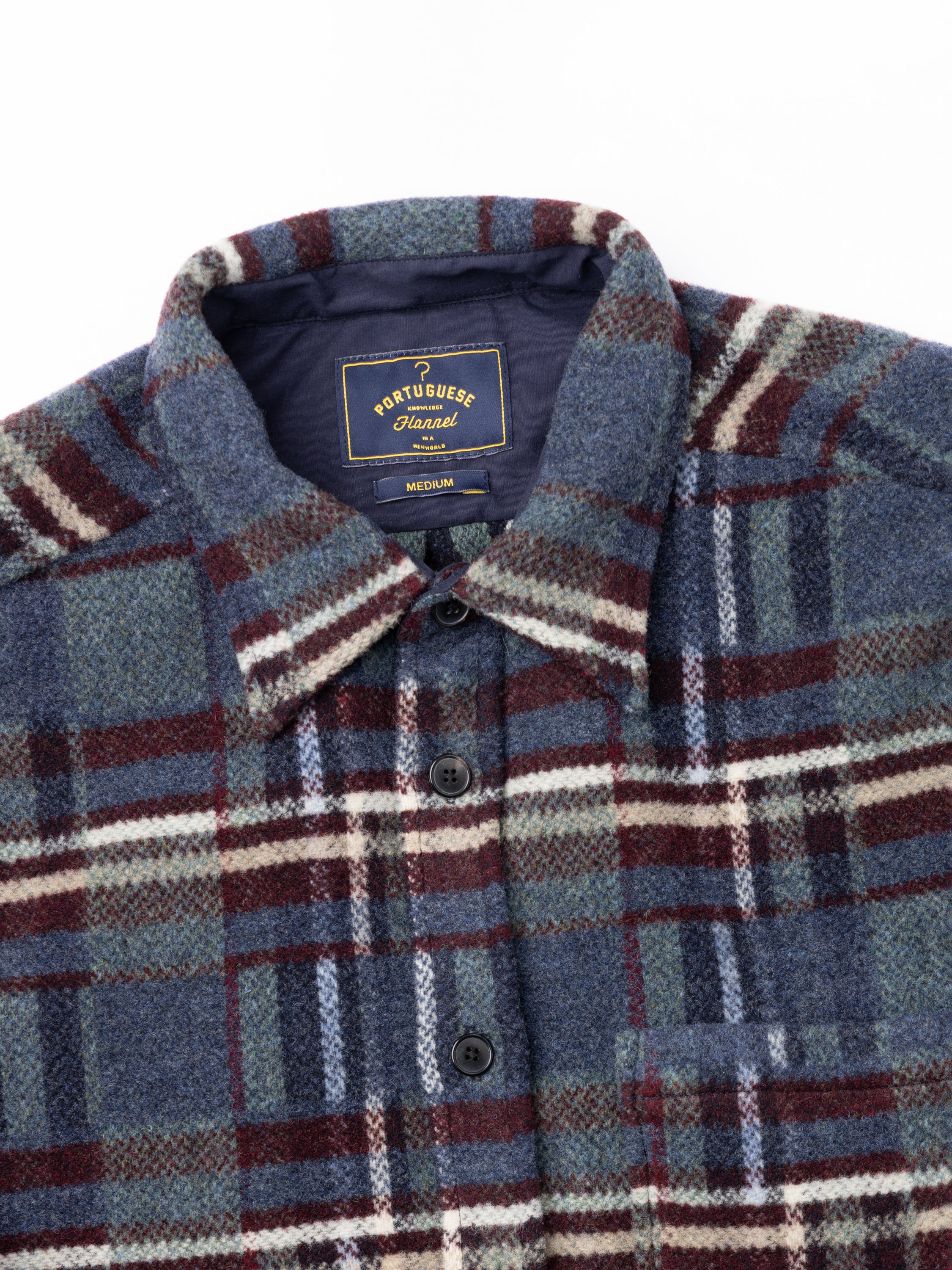 Virgo Blue Stripe Wool Overshirt - Image 3