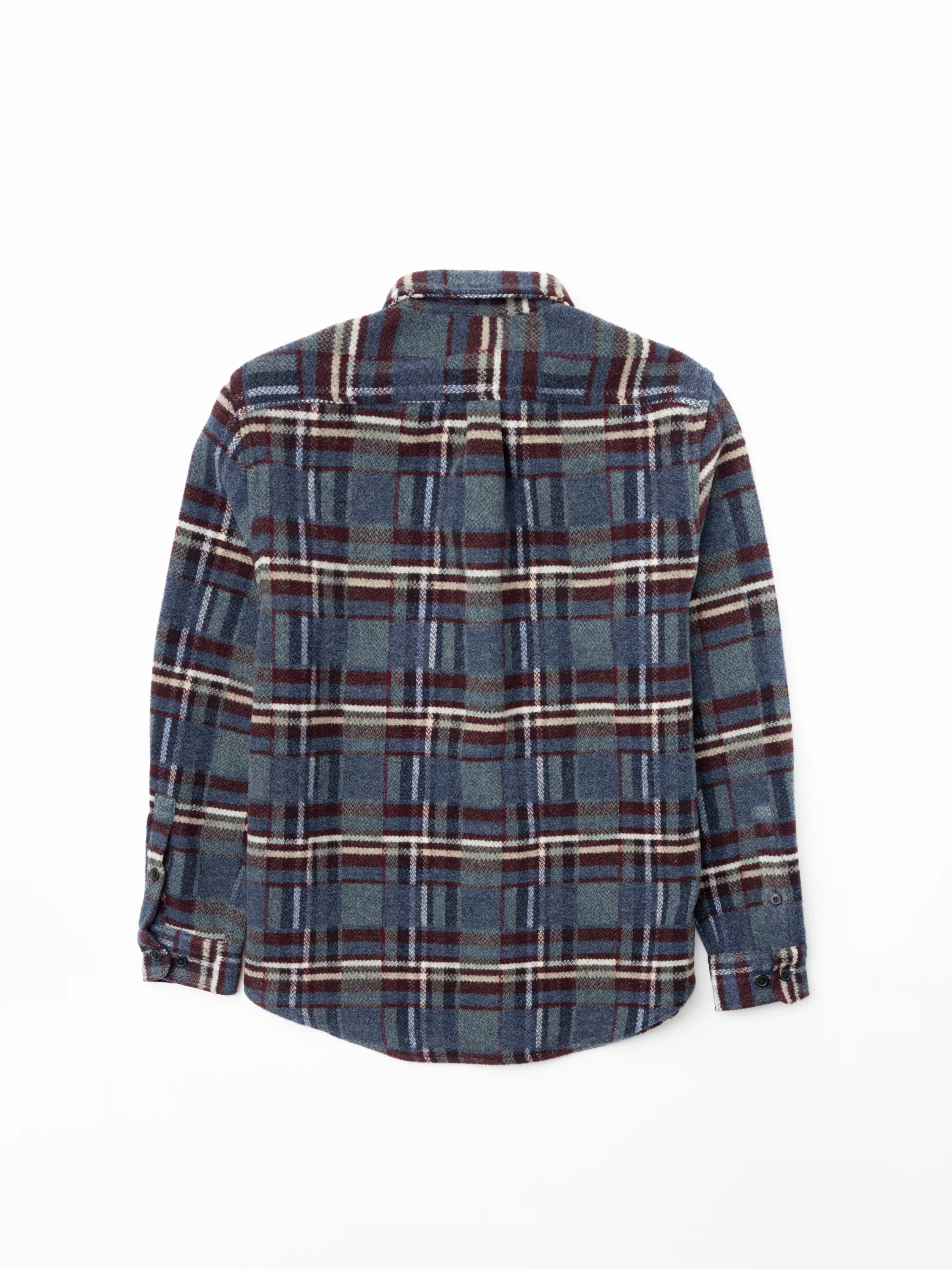 Virgo Blue Stripe Wool Overshirt - Image 5