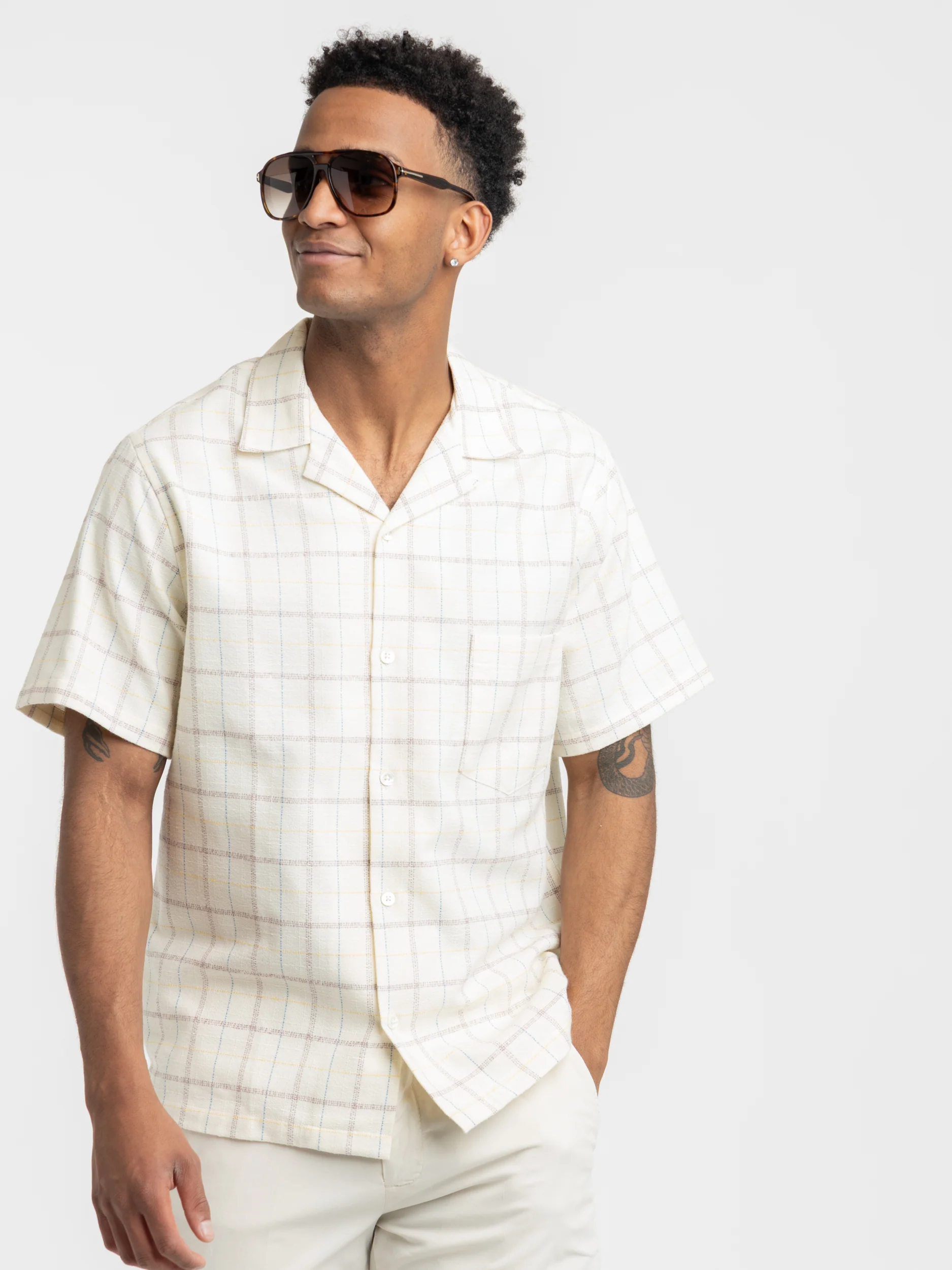 Latu Multi Color Check Shirt
