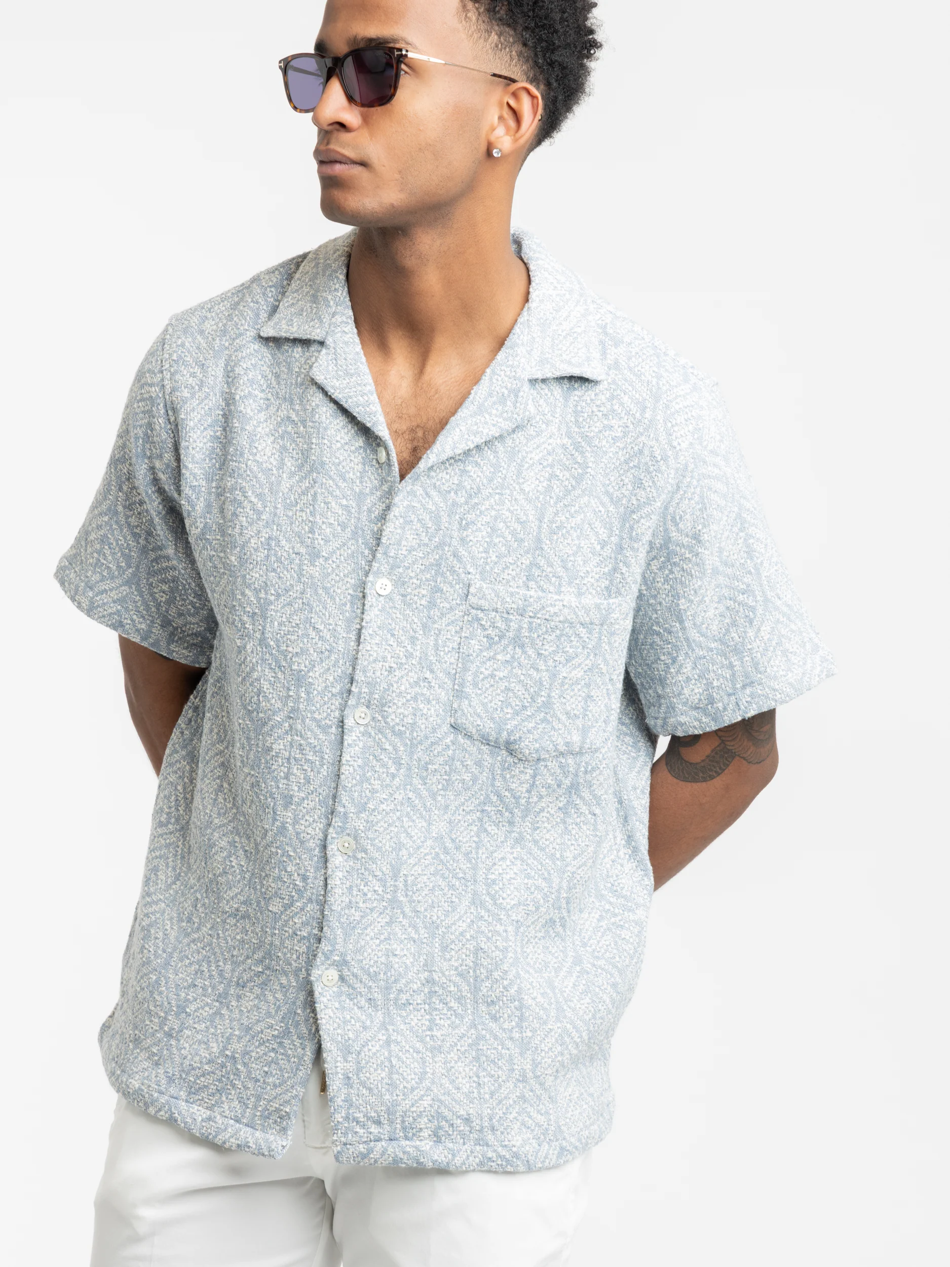 Blue Pascal Short Sleeve Shirt - Image 2