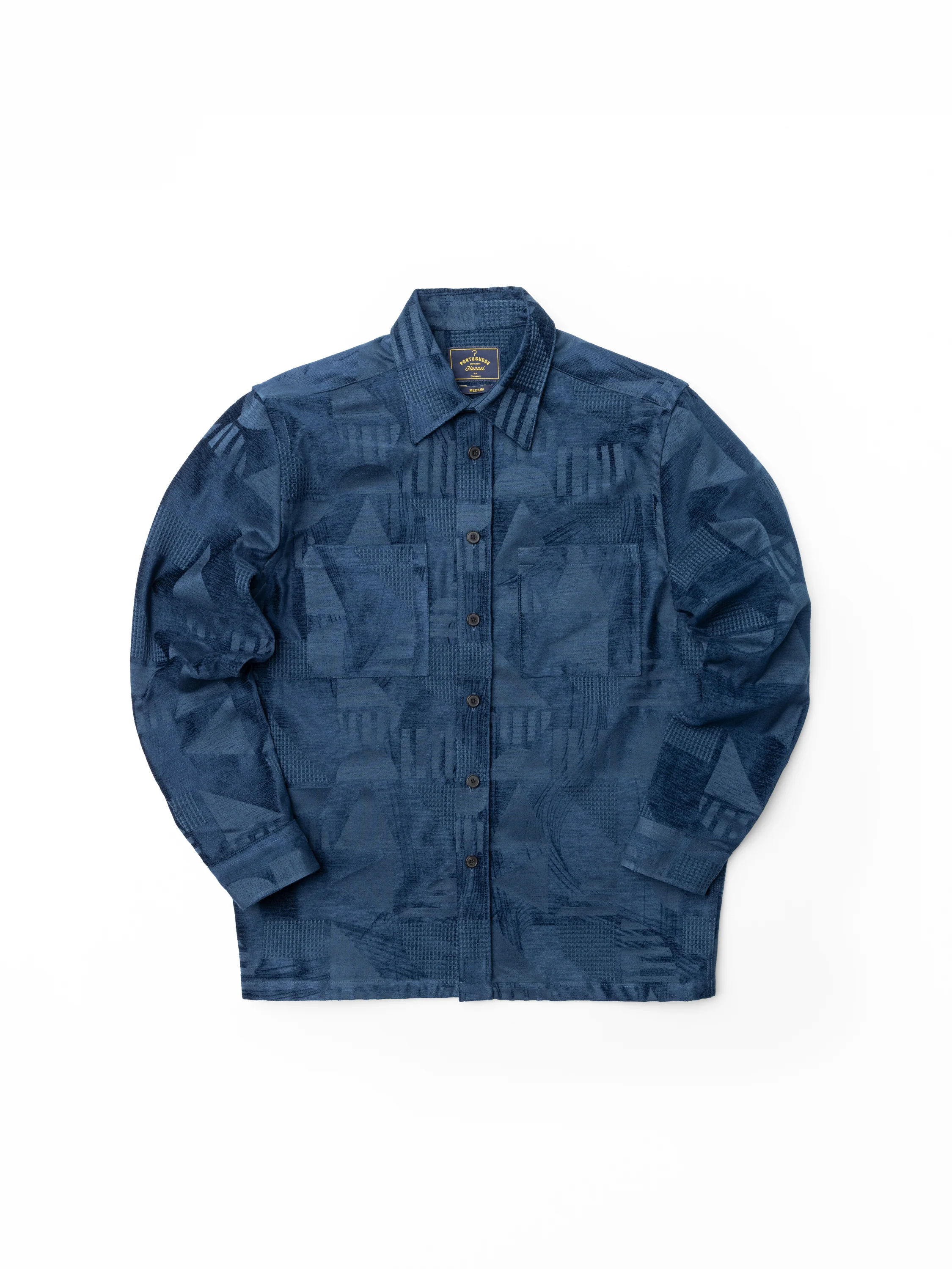 Geometric Chenille Sport Shirt