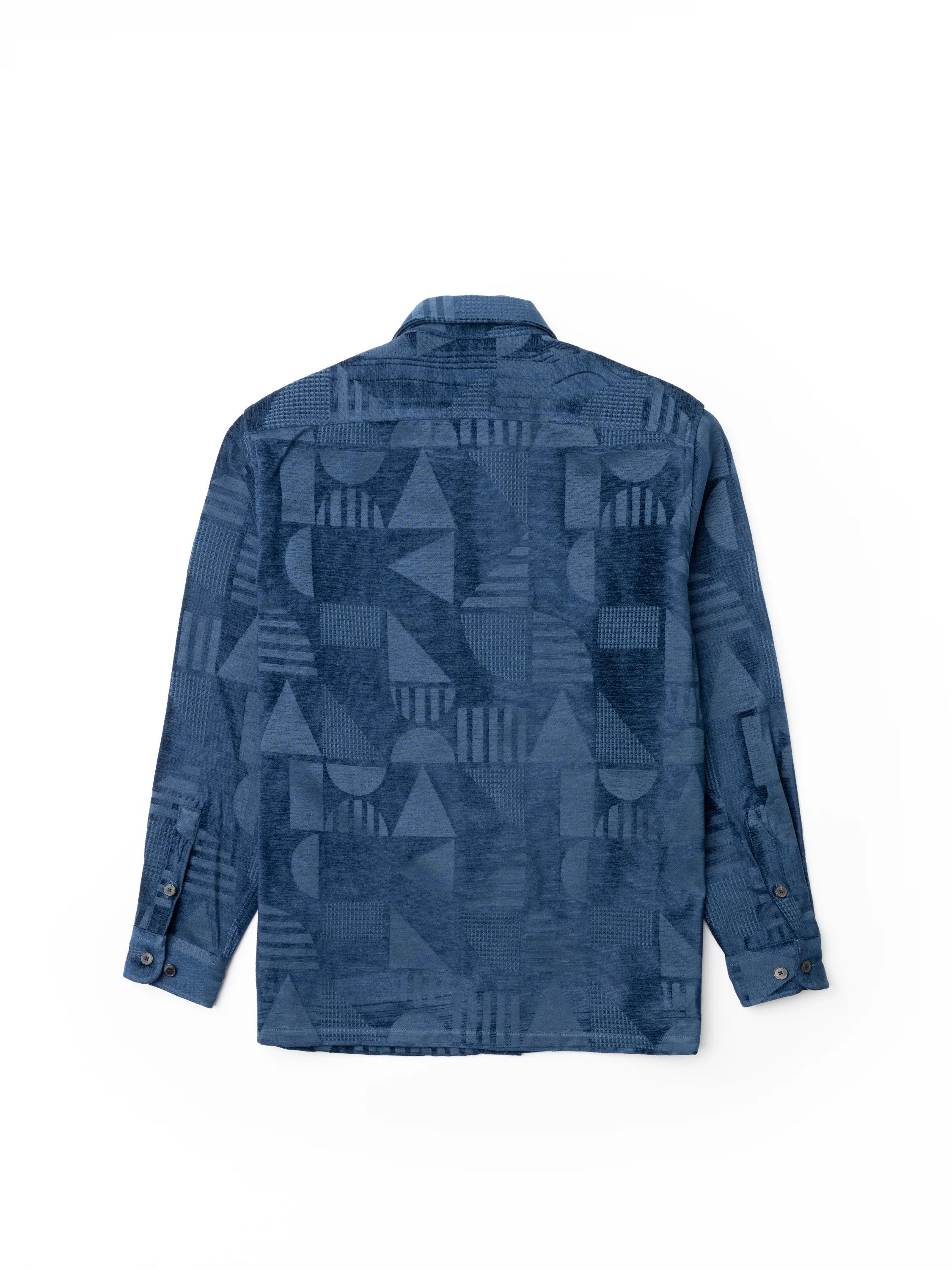 Geometric Chenille Sport Shirt - Image 5