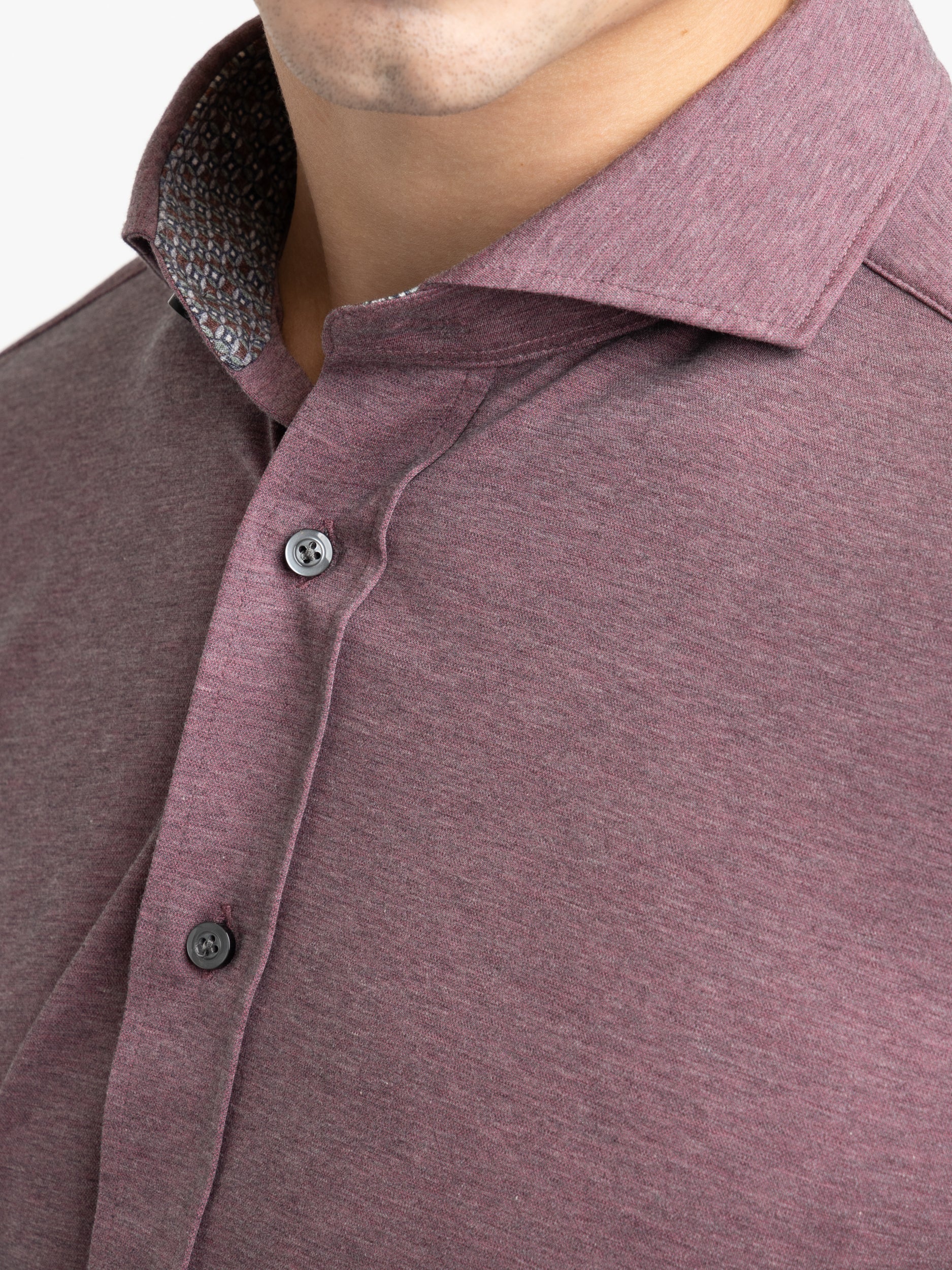 Purple Modern Fit Dress Shirt - Image 4