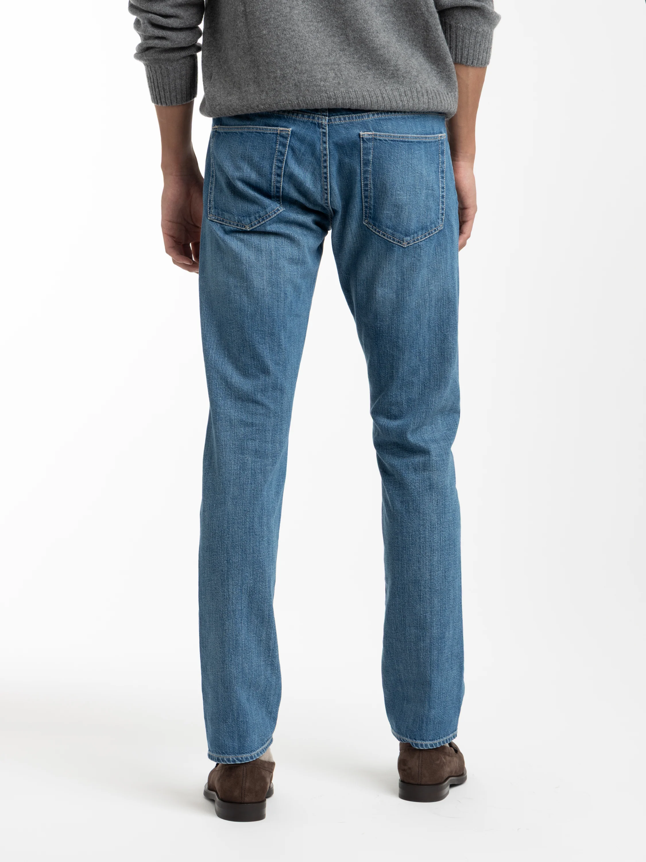 Slim Fit Indigo Blue Jean - Image 4