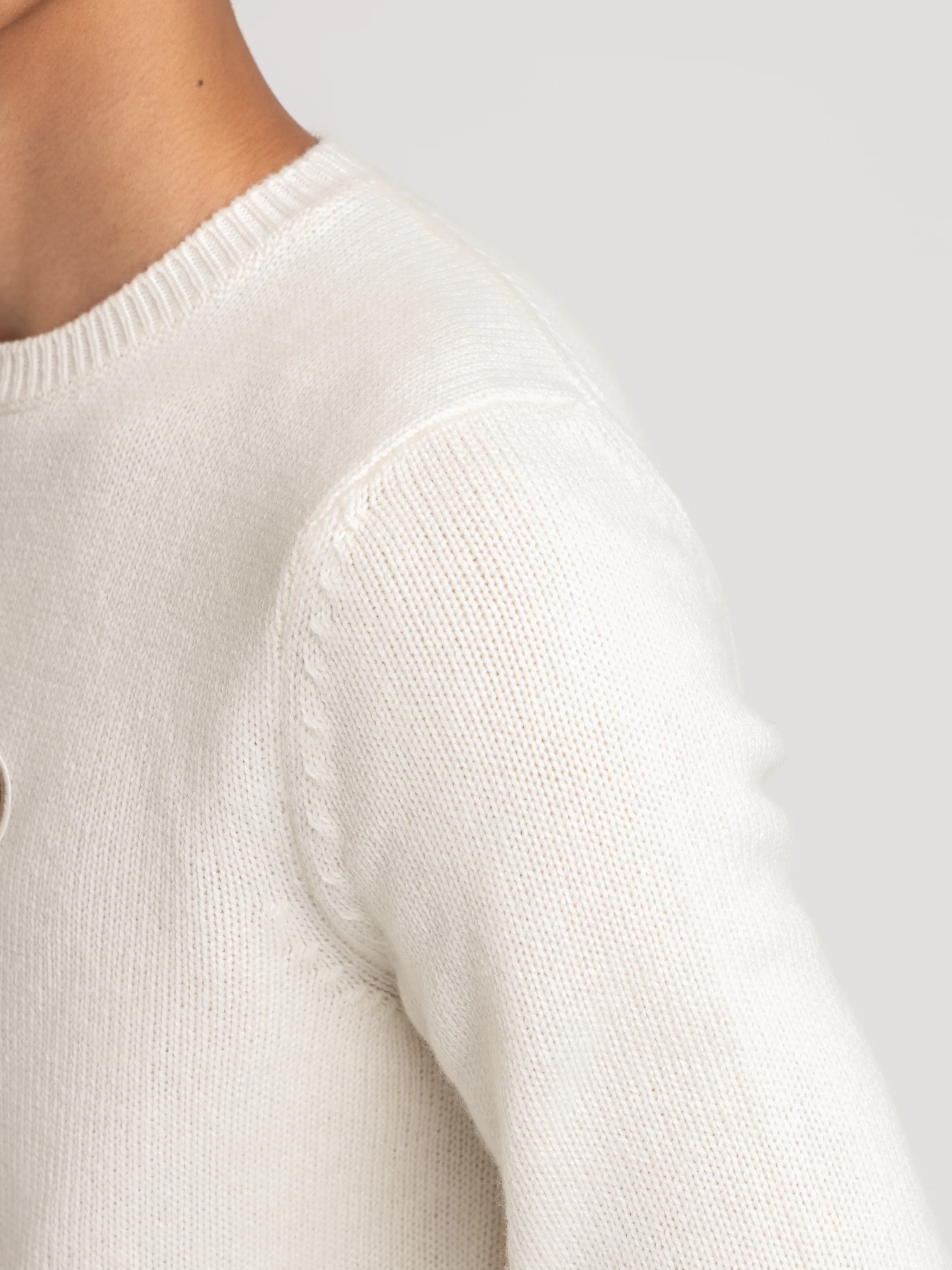 Cream Polo Bear Cashmere Sweater - Image 5