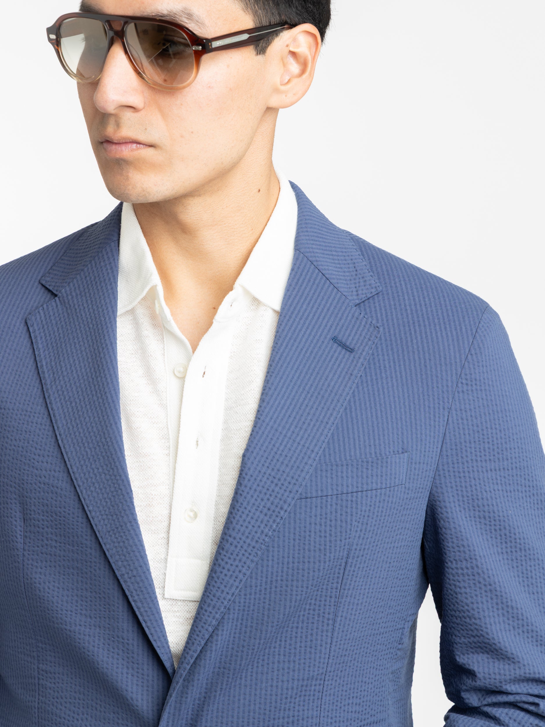 Blue Polo Soft Tailored Seersucker Sport Coat - Image 6