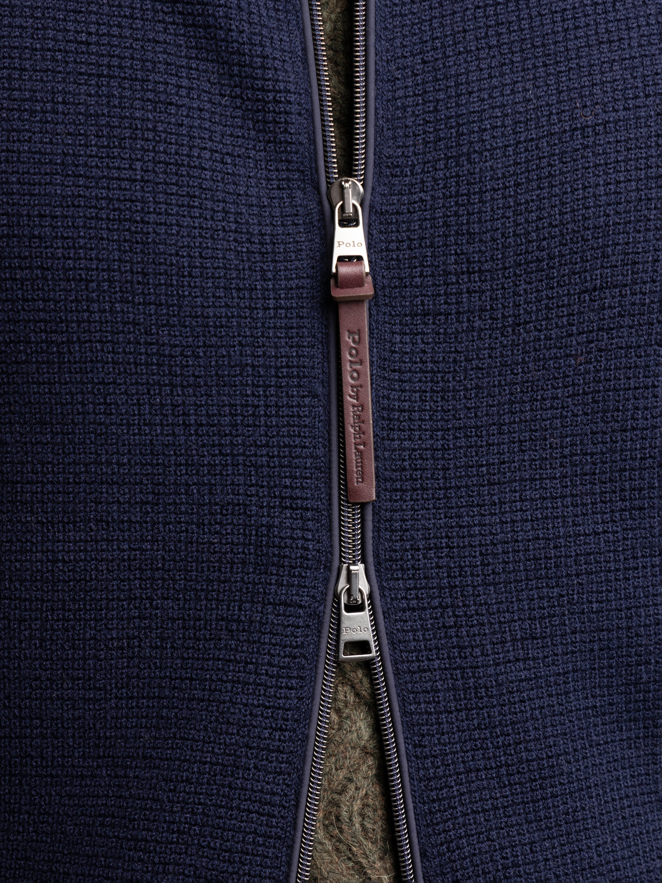 Navy Hybrid Full-Zip Sweater Vest - Image 7