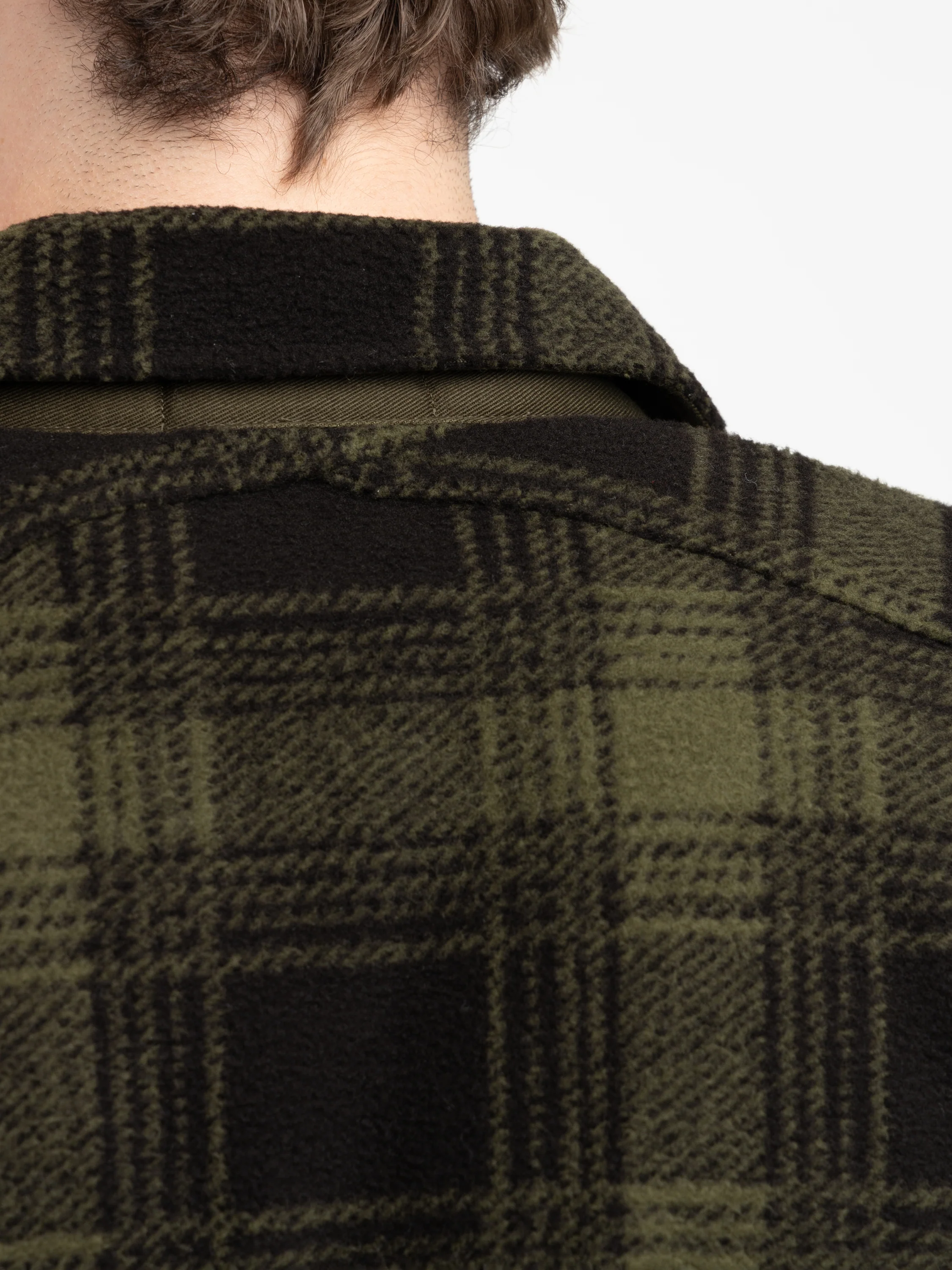 Green Mountain Plaid Pile Fleece Shirt Jacket - Image 5
