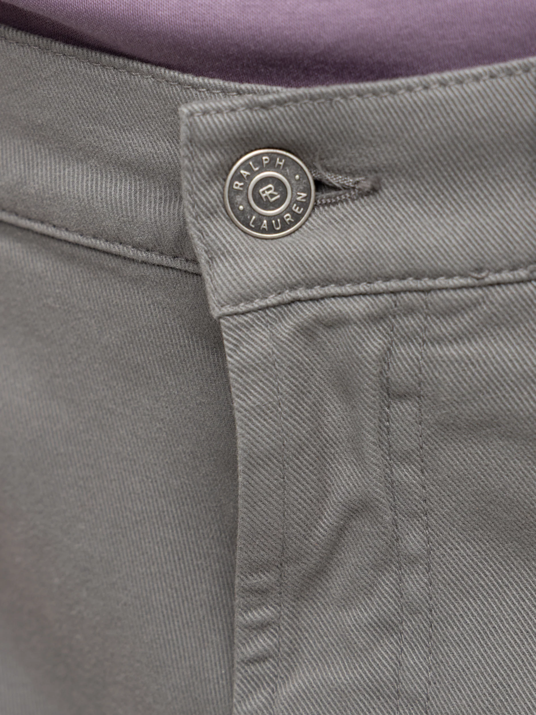 Grey Cotton 5-pocket Pant - Image 6
