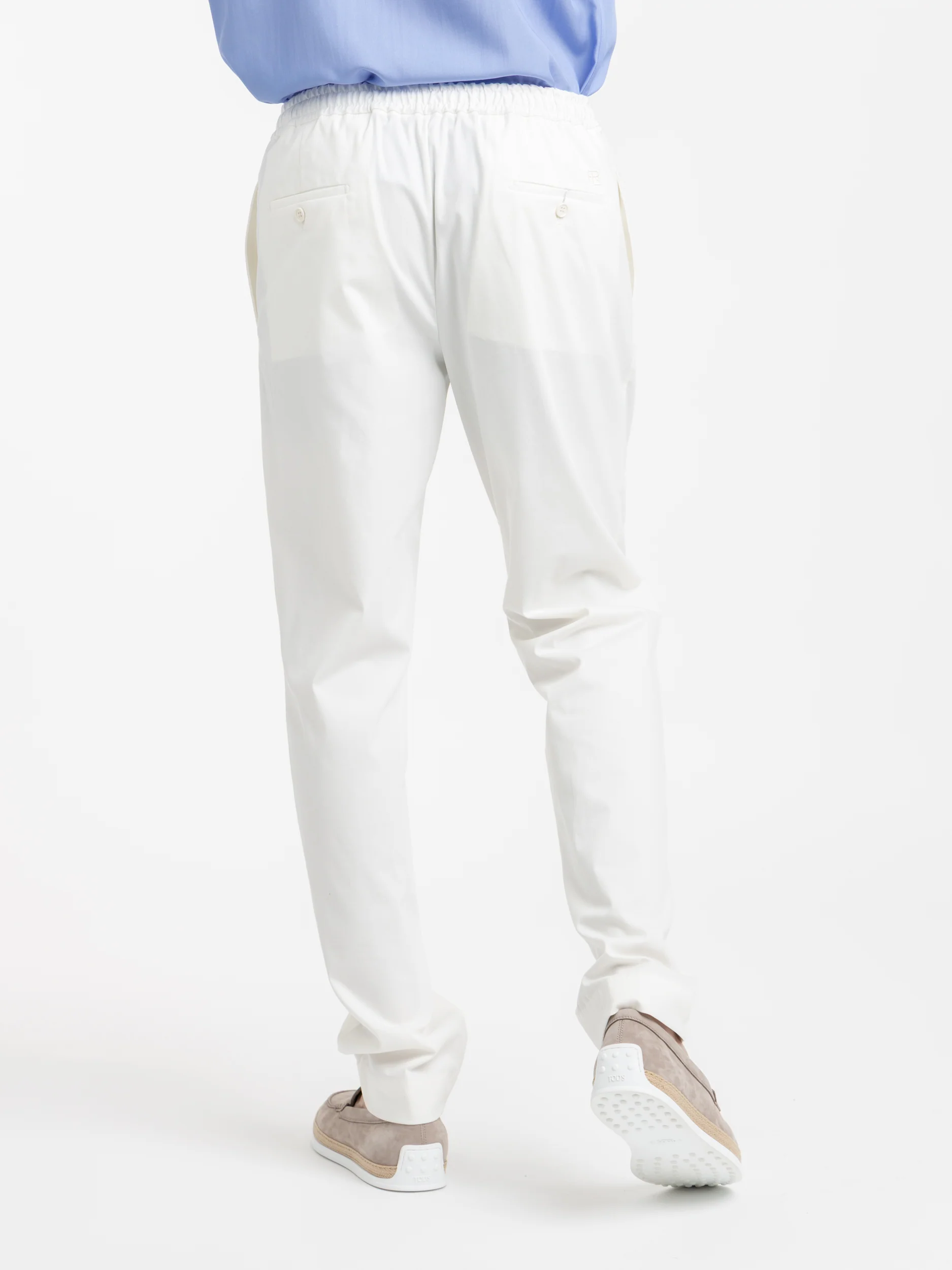 White Cotton Silk Pant - Image 5
