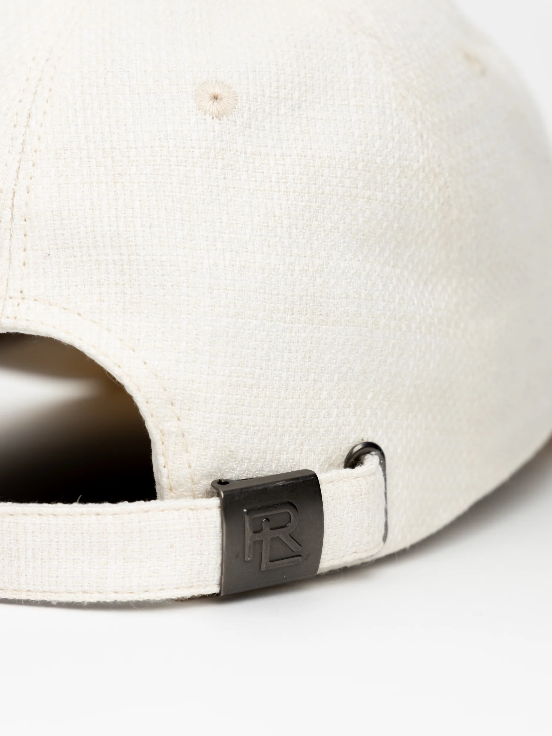 Cream Plain Weave Cap - Image 2