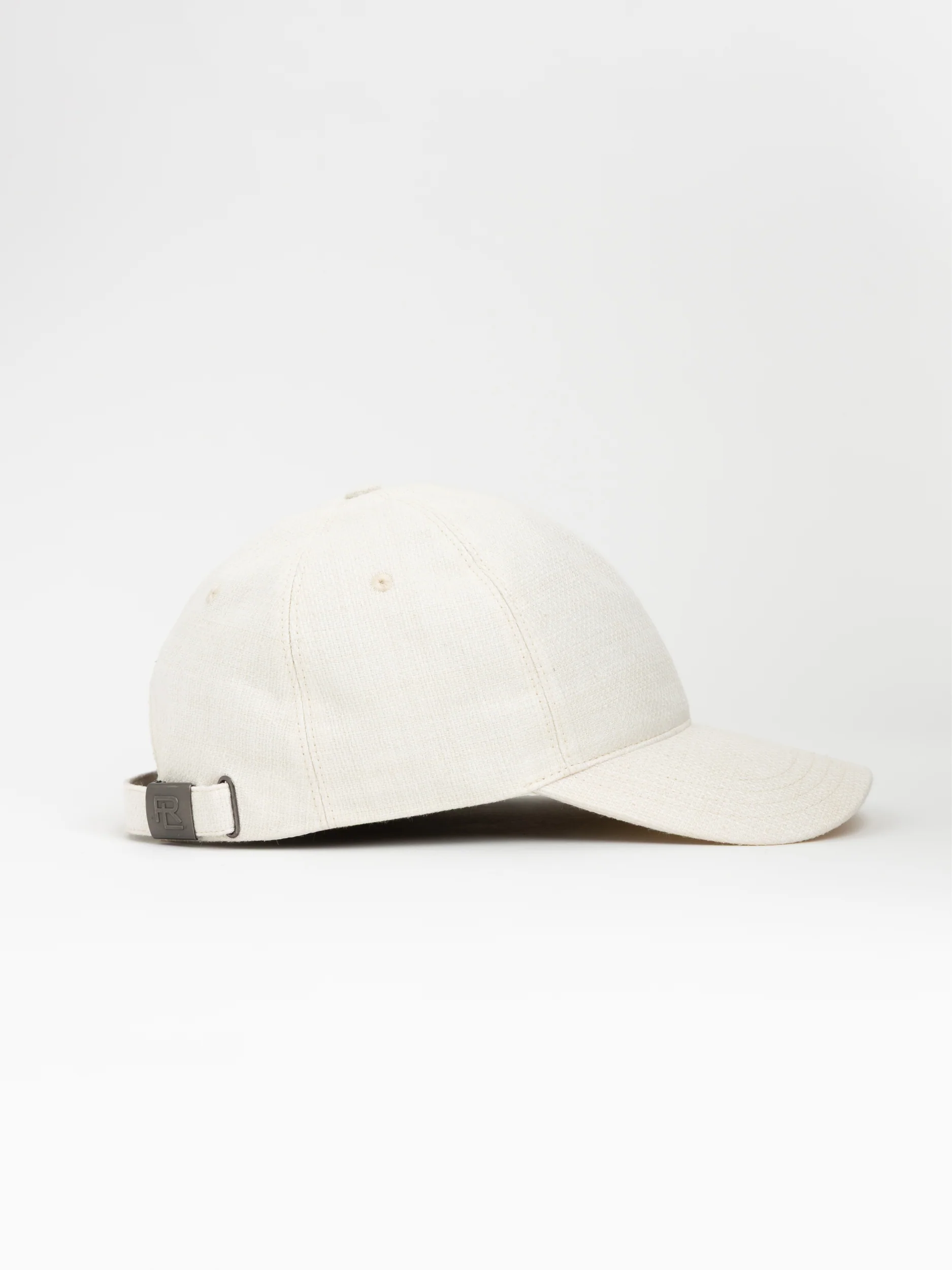 Cream Plain Weave Cap - Image 3