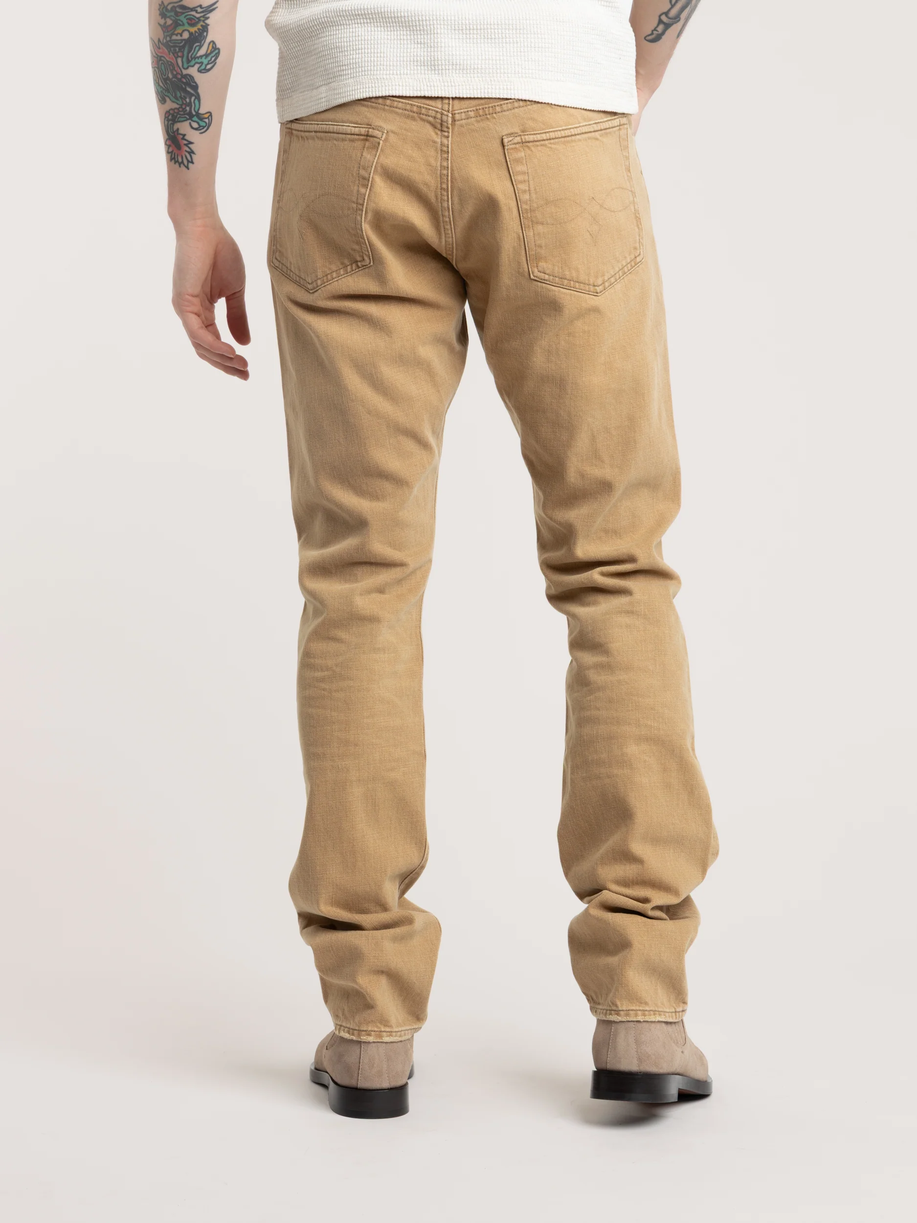 High Slim Brown Jean - Image 5