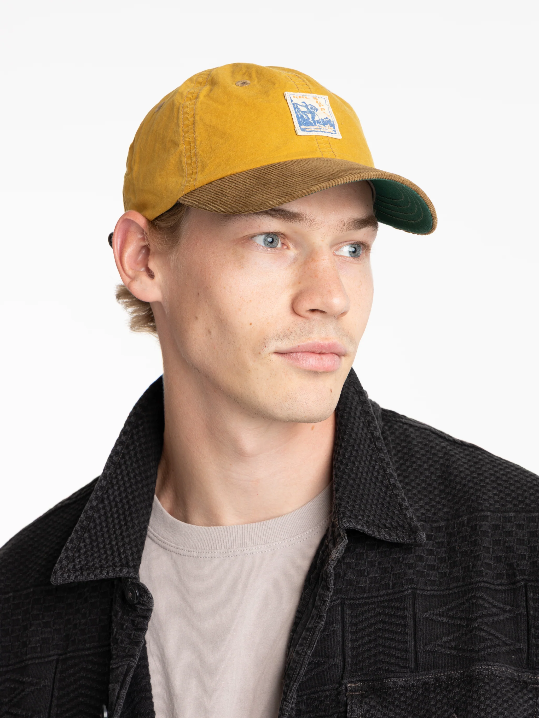 Corduroy-Bill Yellow Ball Cap - Image 2