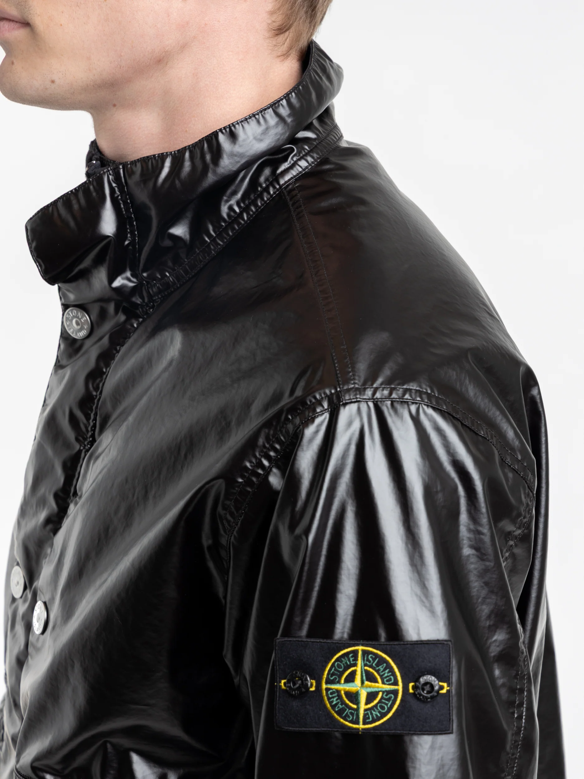 Mussola Gommata Black Jacket - Image 3