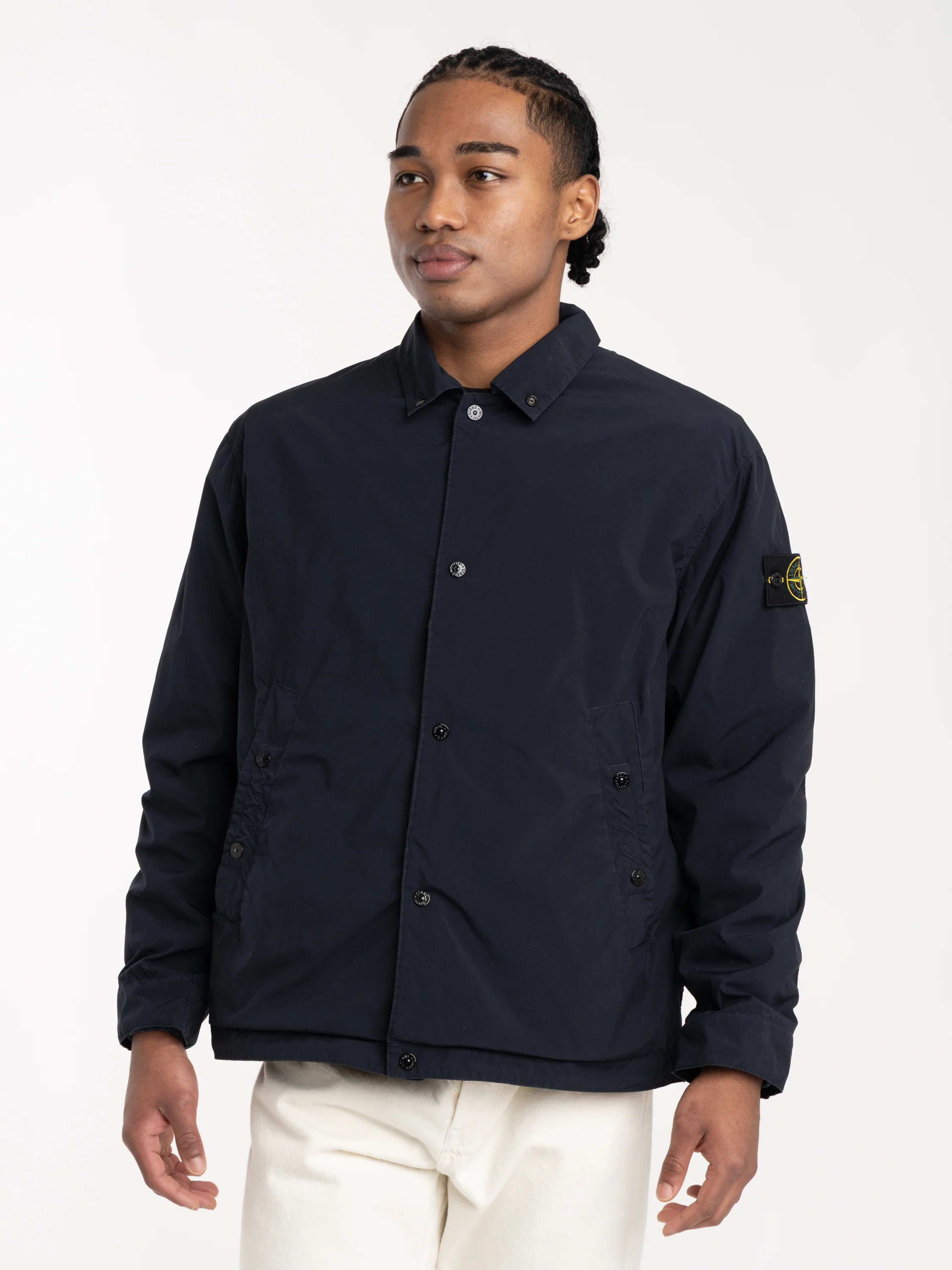Navy Blue Light Compact Touch Poly-TC Coach Jacket with Anti-drop - Image 11
