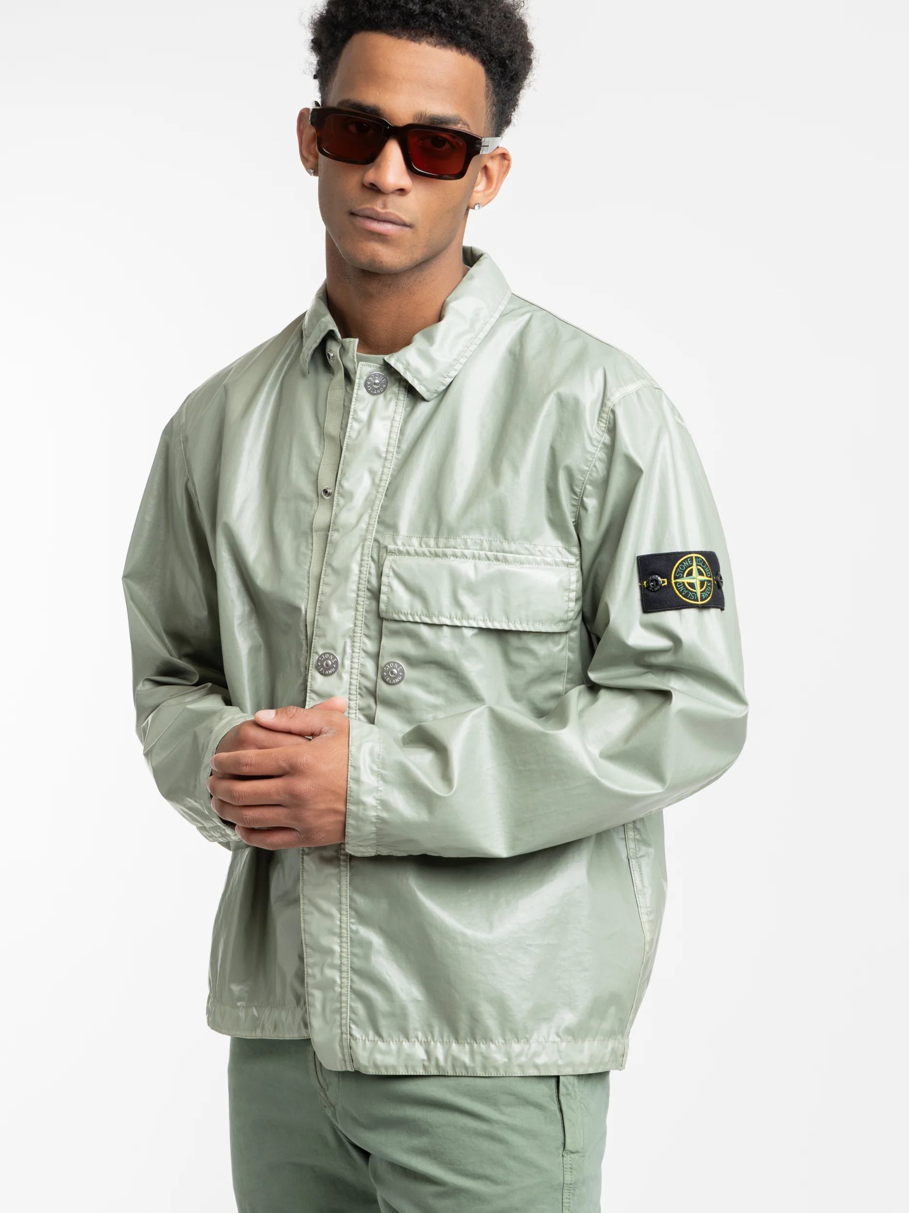 Mussola Gommata-TC Sage Shirt Jacket