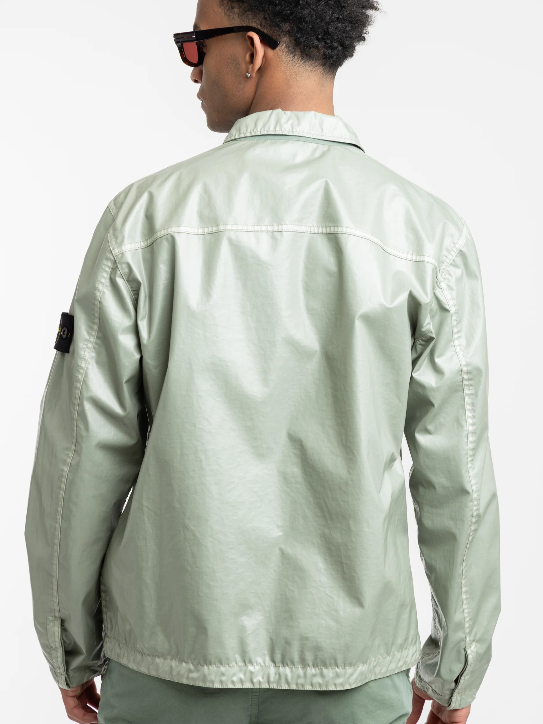 Mussola Gommata-TC Sage Shirt Jacket - Image 4