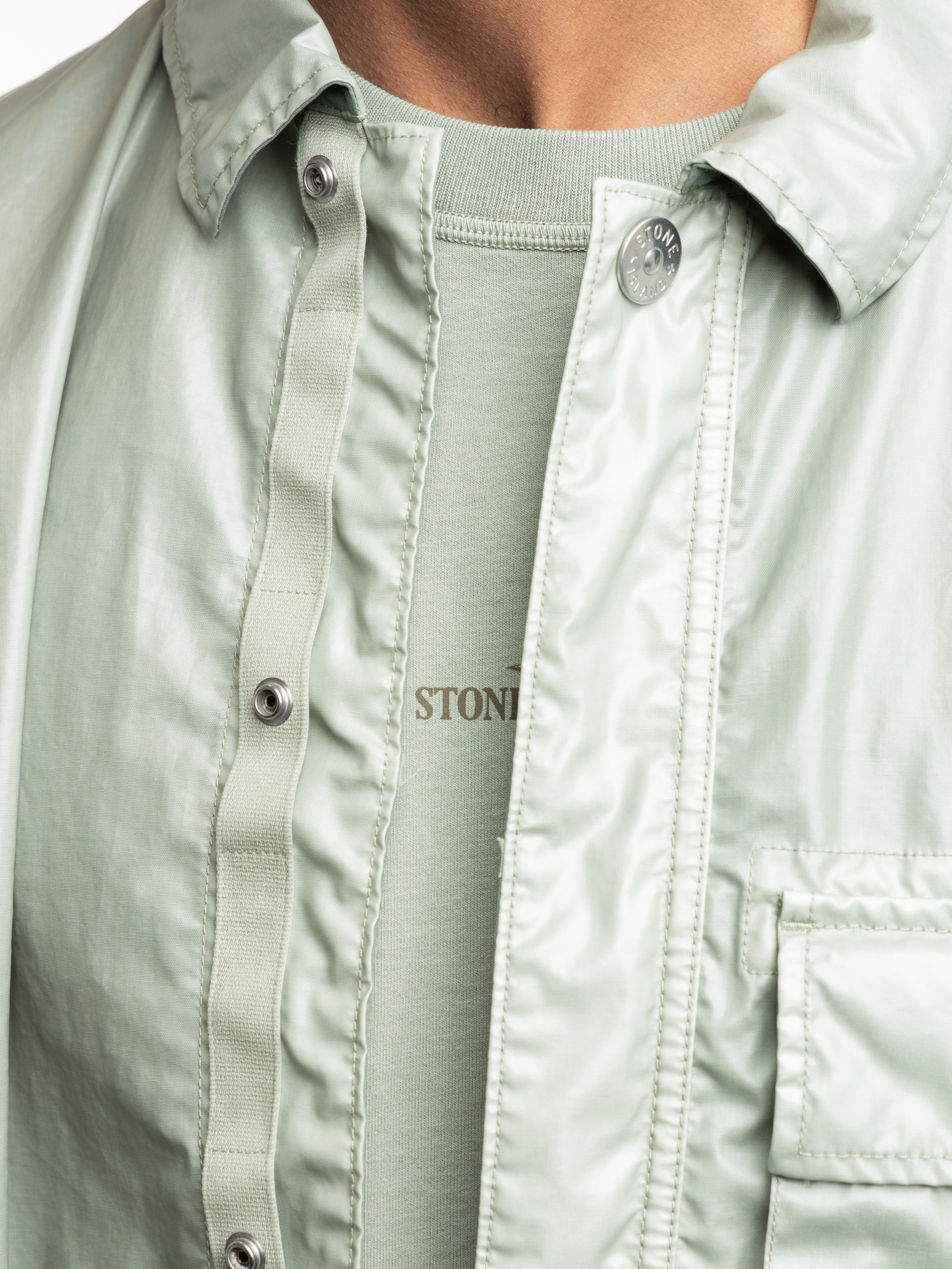 Mussola Gommata-TC Sage Shirt Jacket - Image 7