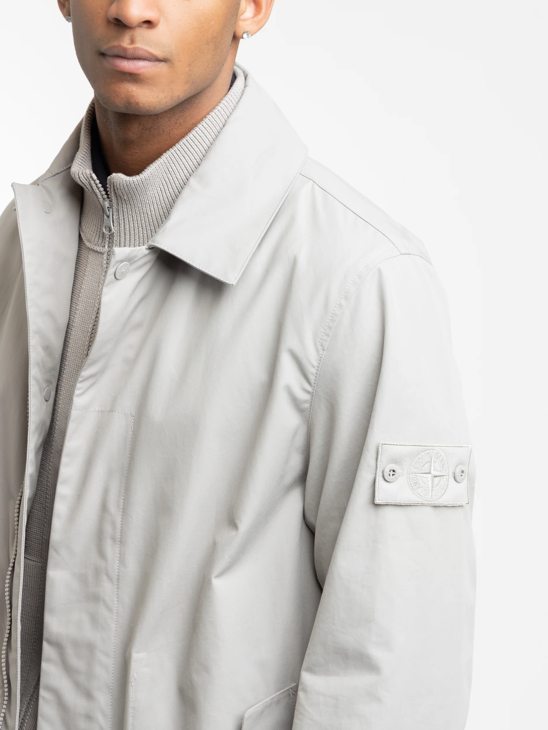 Ghost Weatherproof Cotton Grey Trench Coat - Image 6