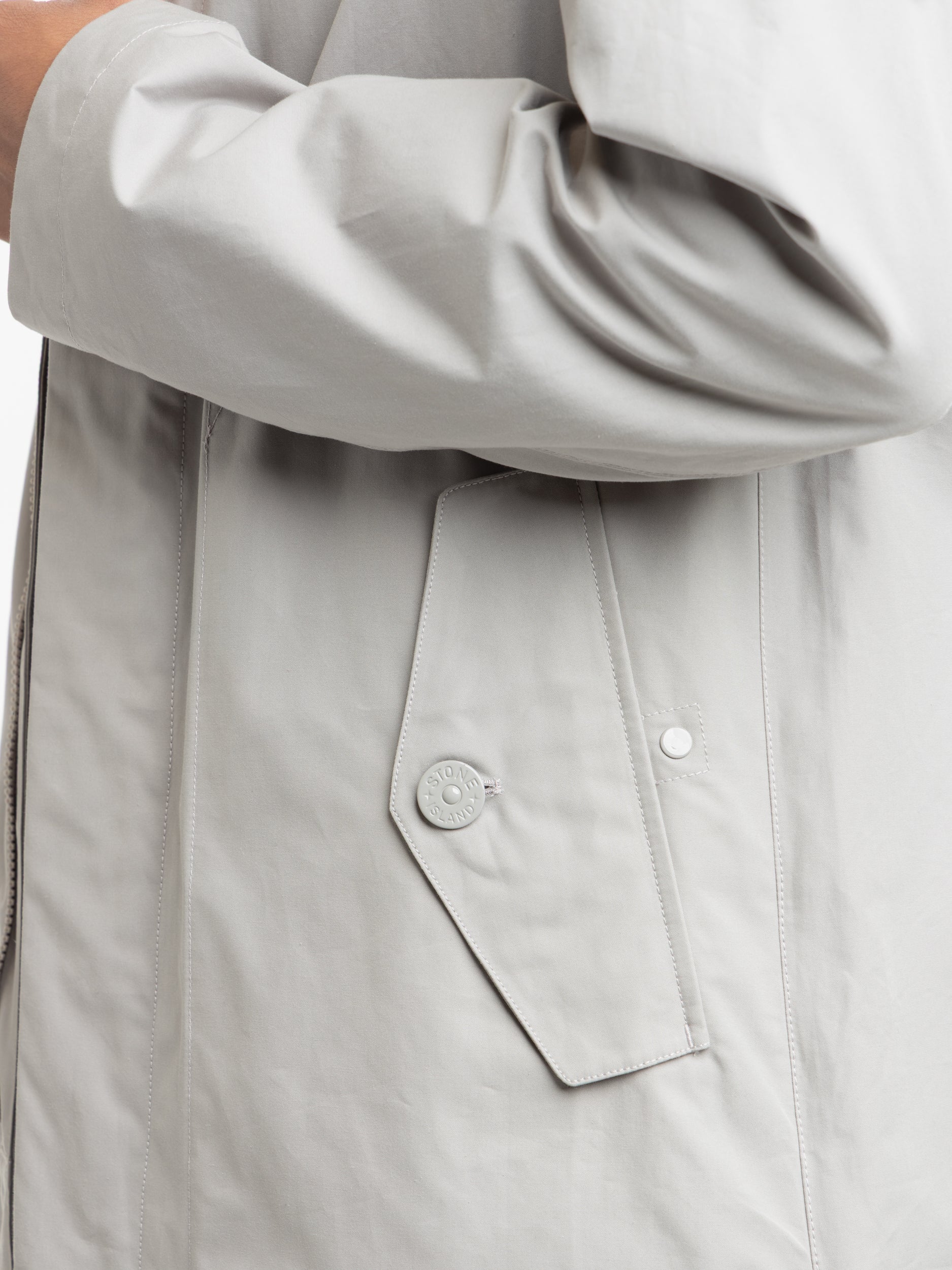 Ghost Weatherproof Cotton Grey Trench Coat - Image 7