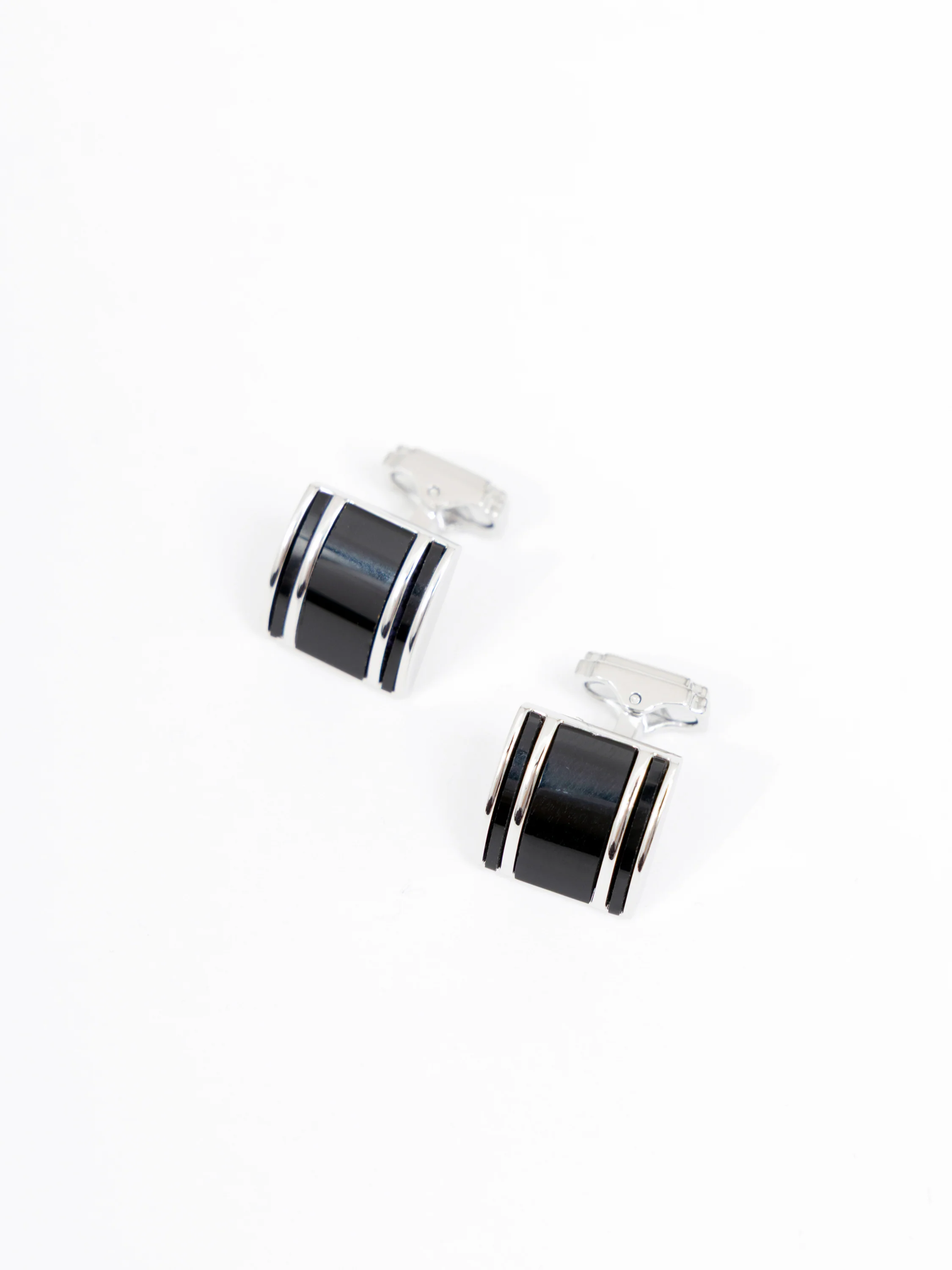 Thompson D-Shape Semi-Precious Cufflinks - Image 2