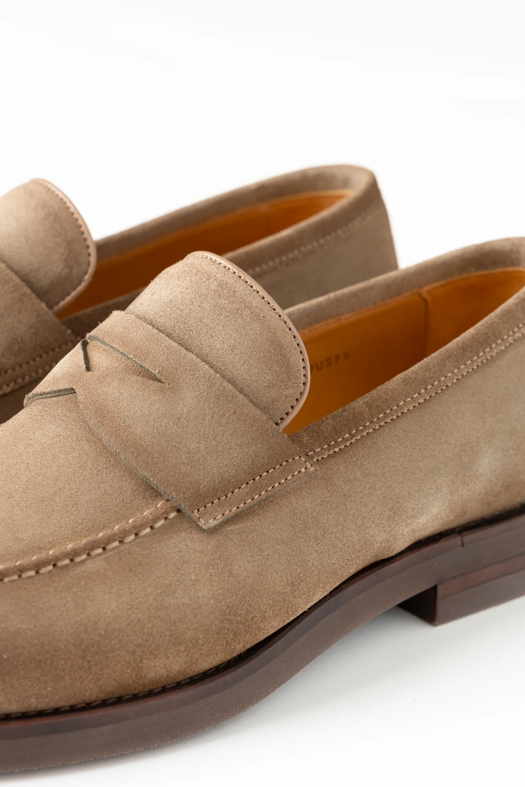 Taupe Brown Suede Lucien Loafers - Image 5