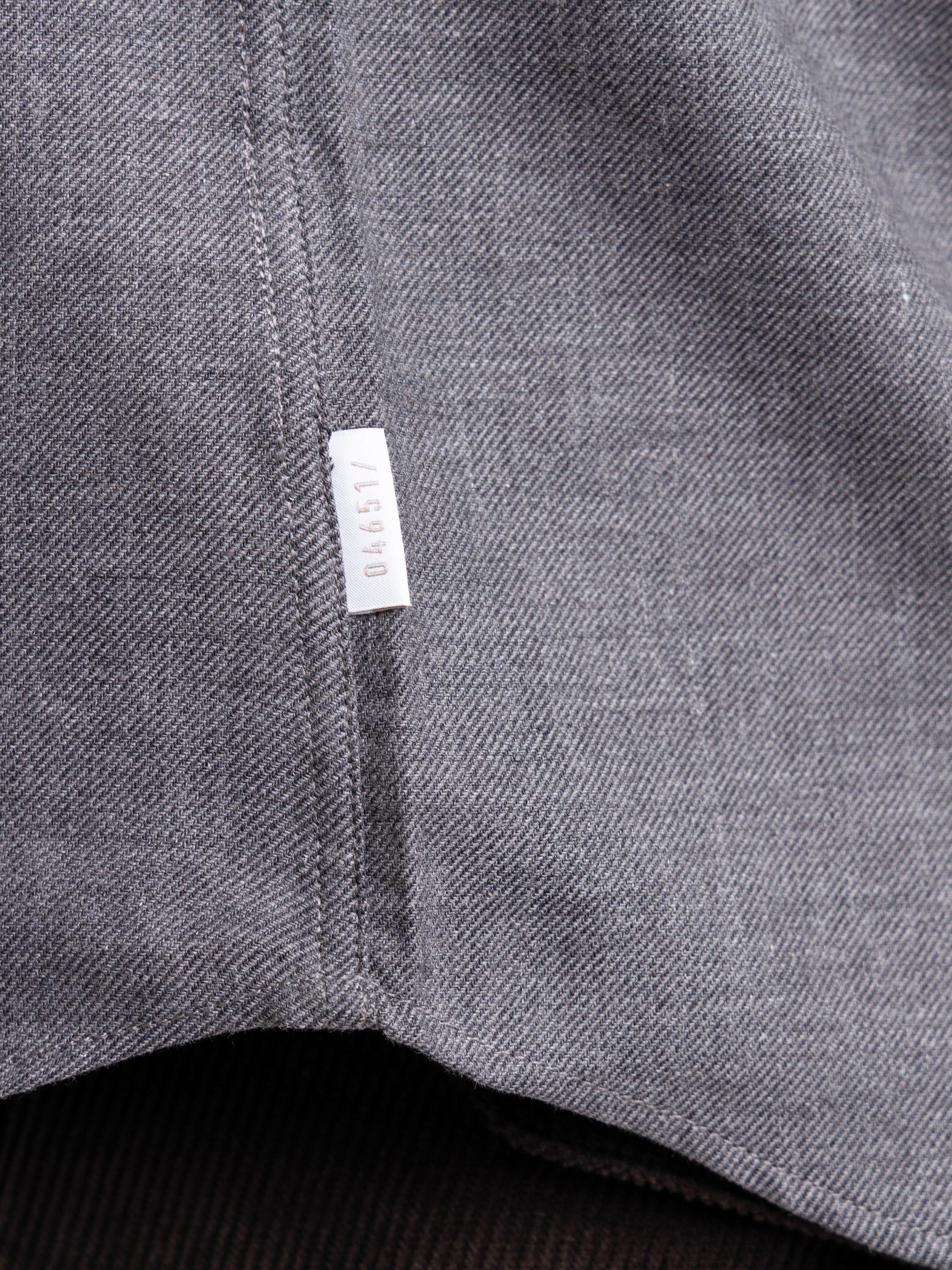 Kent collar Dark Grey Shirt - Image 7