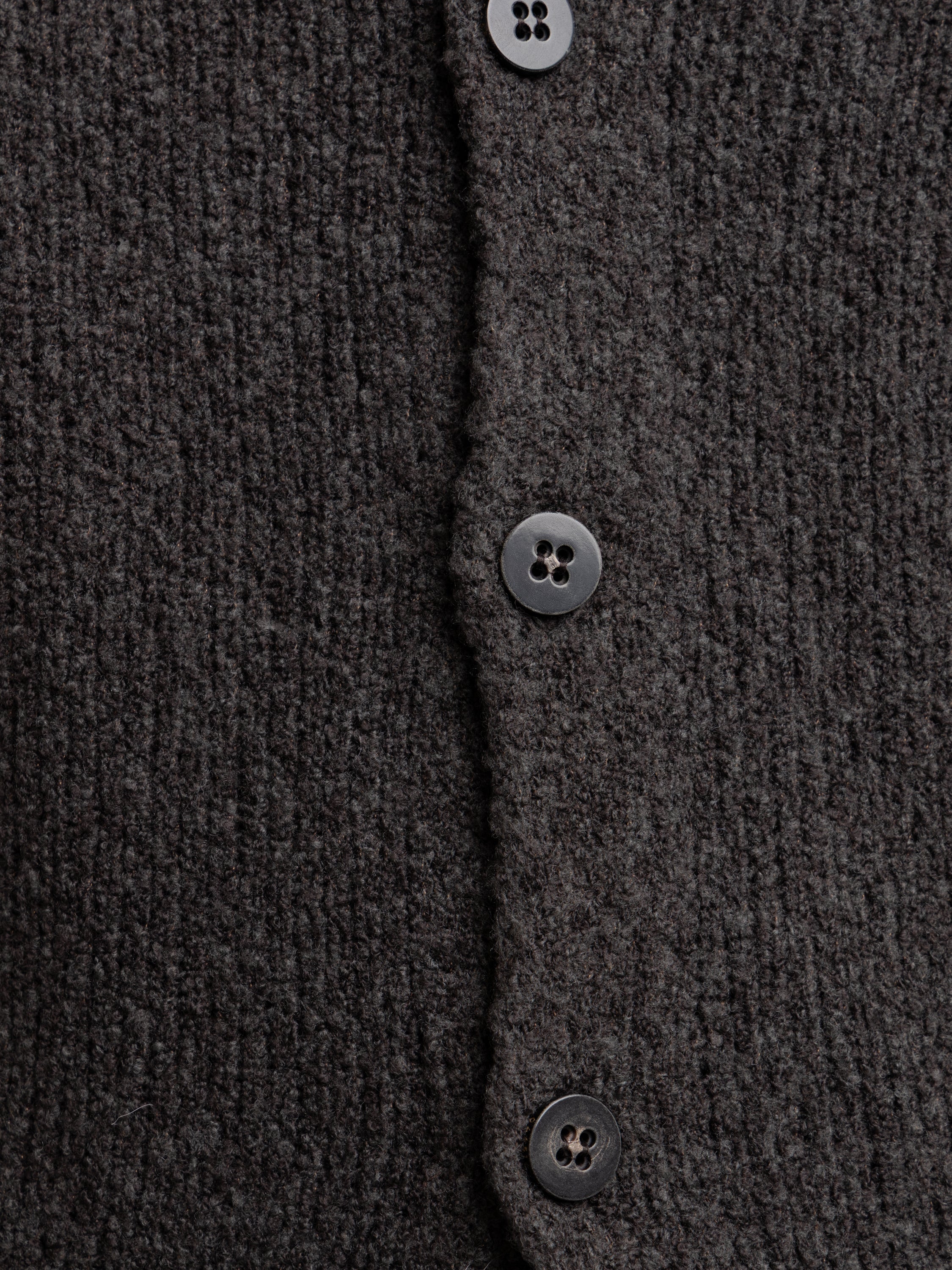 Long Sleeve Polo Wool Overshirt Cardigan - Image 8