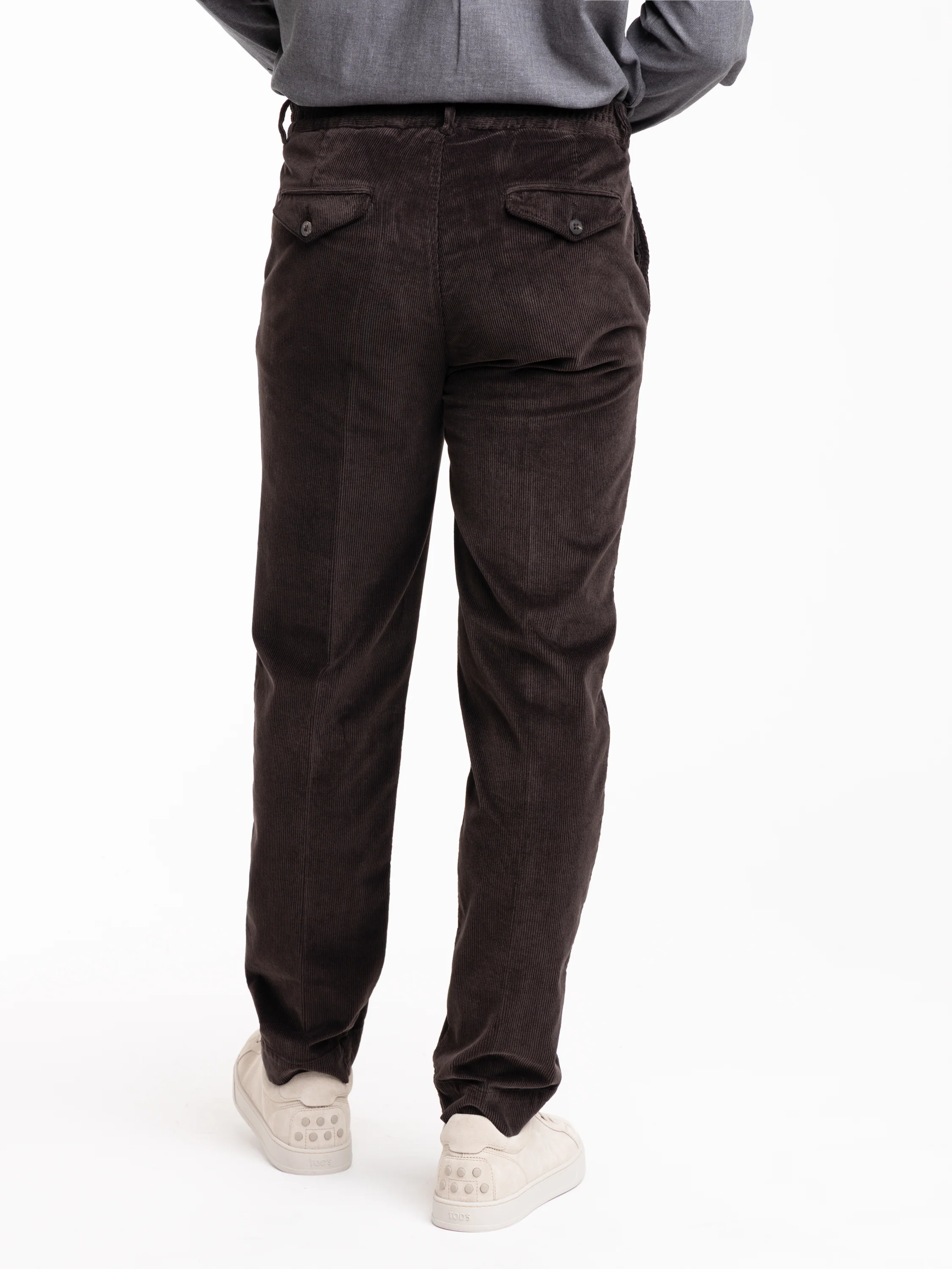 Dark Brown Corduroy Trousers - Image 4