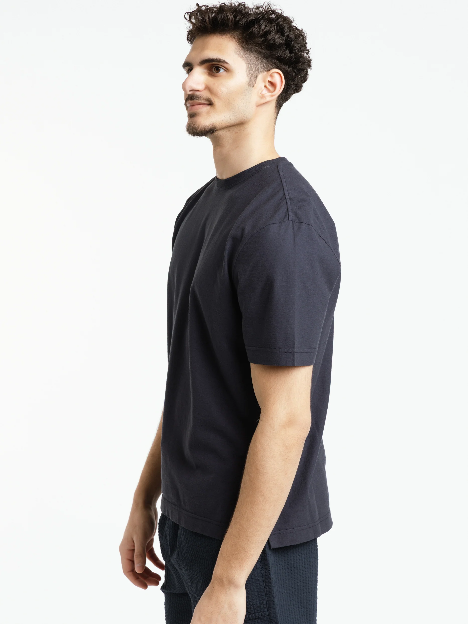Navy Organic Cotton T-shirt - Image 3