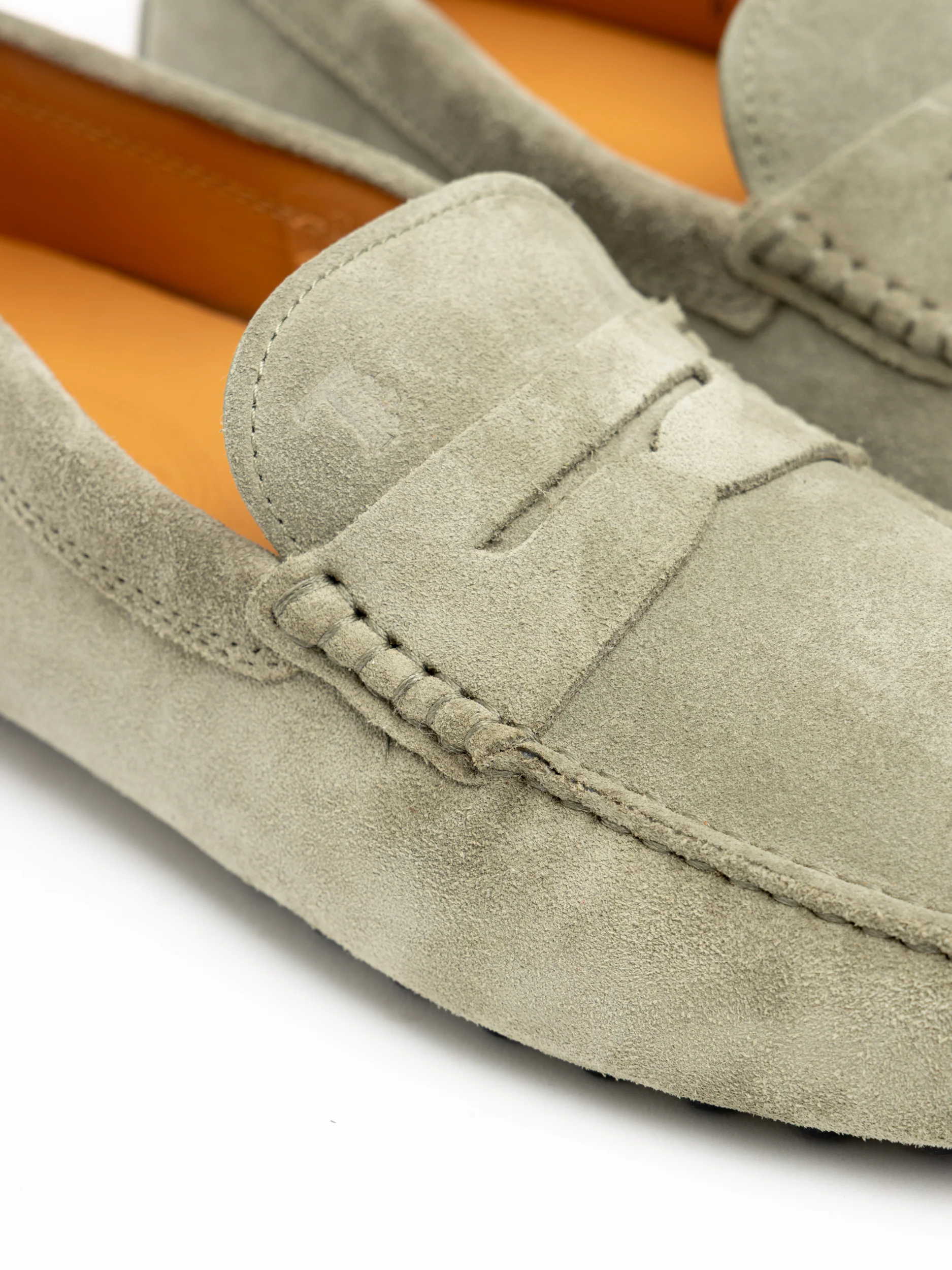 Green Suede Gommino Driving Shoe - Image 3