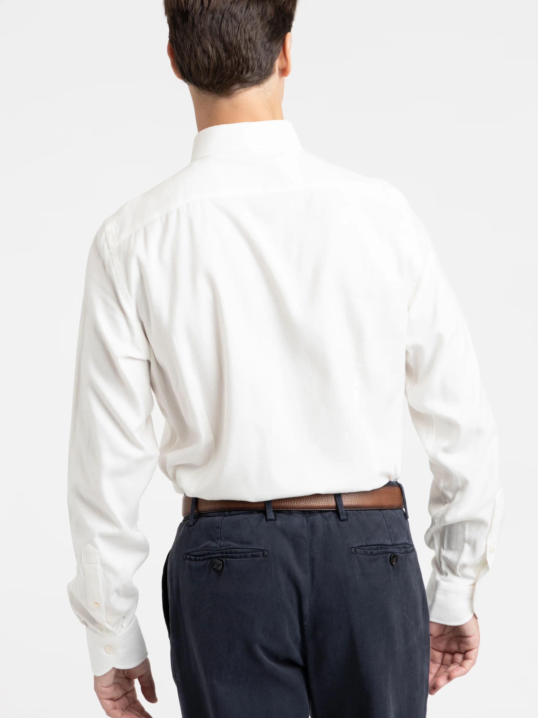 White Modern Fit Dress Shirt - Image 4