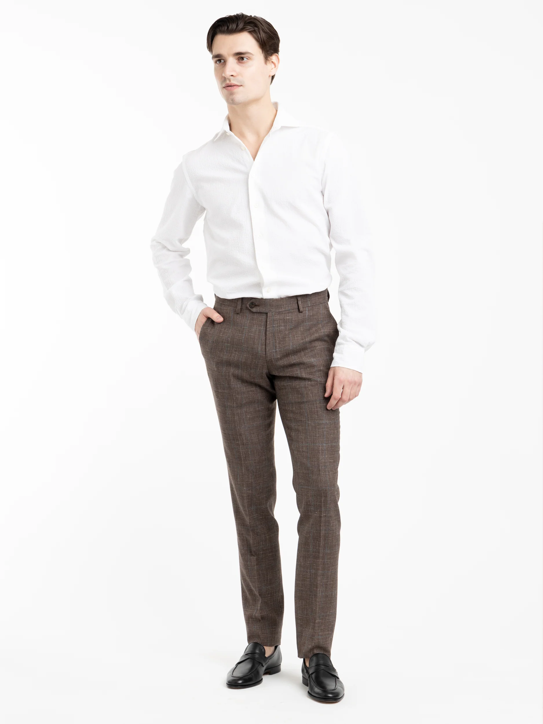 White Seersucker Dress Shirt - Image 2