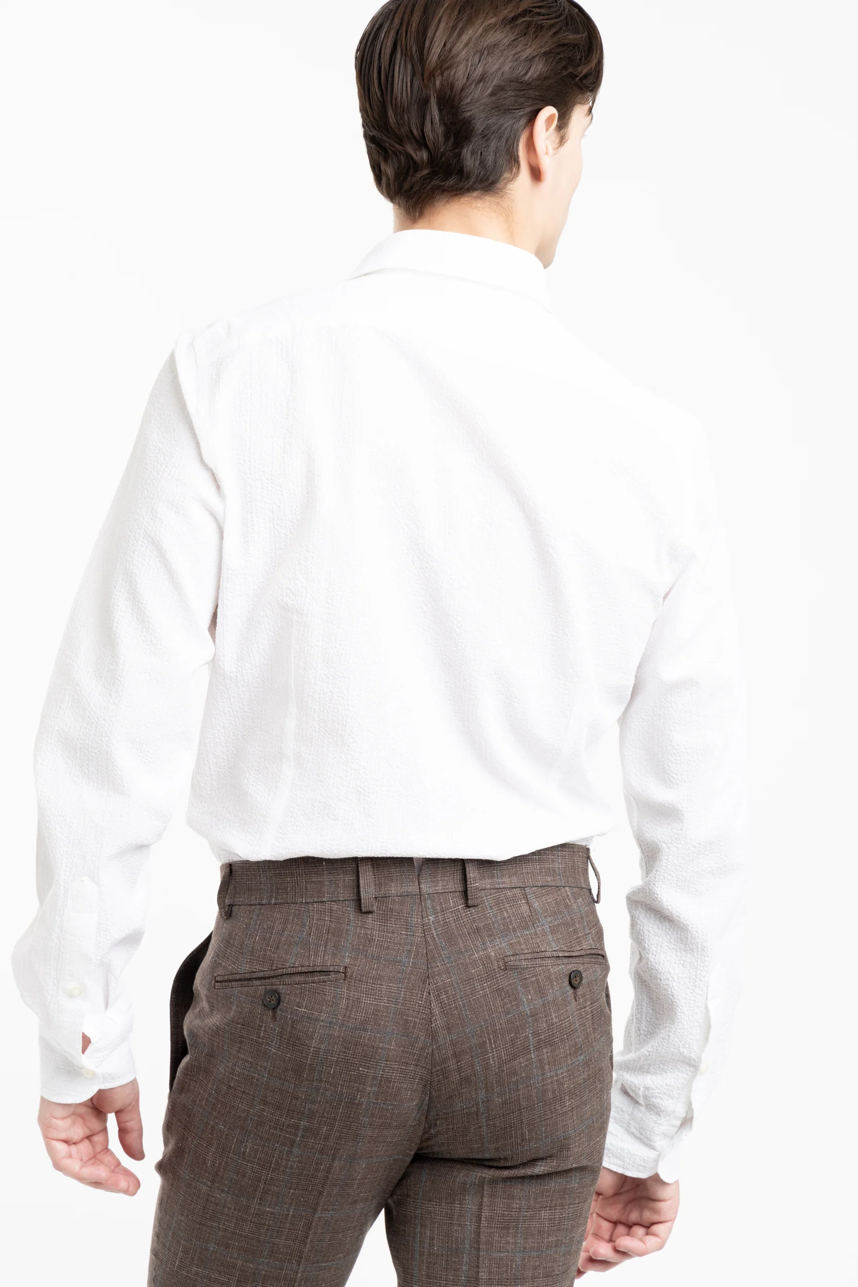 White Seersucker Dress Shirt - Image 5