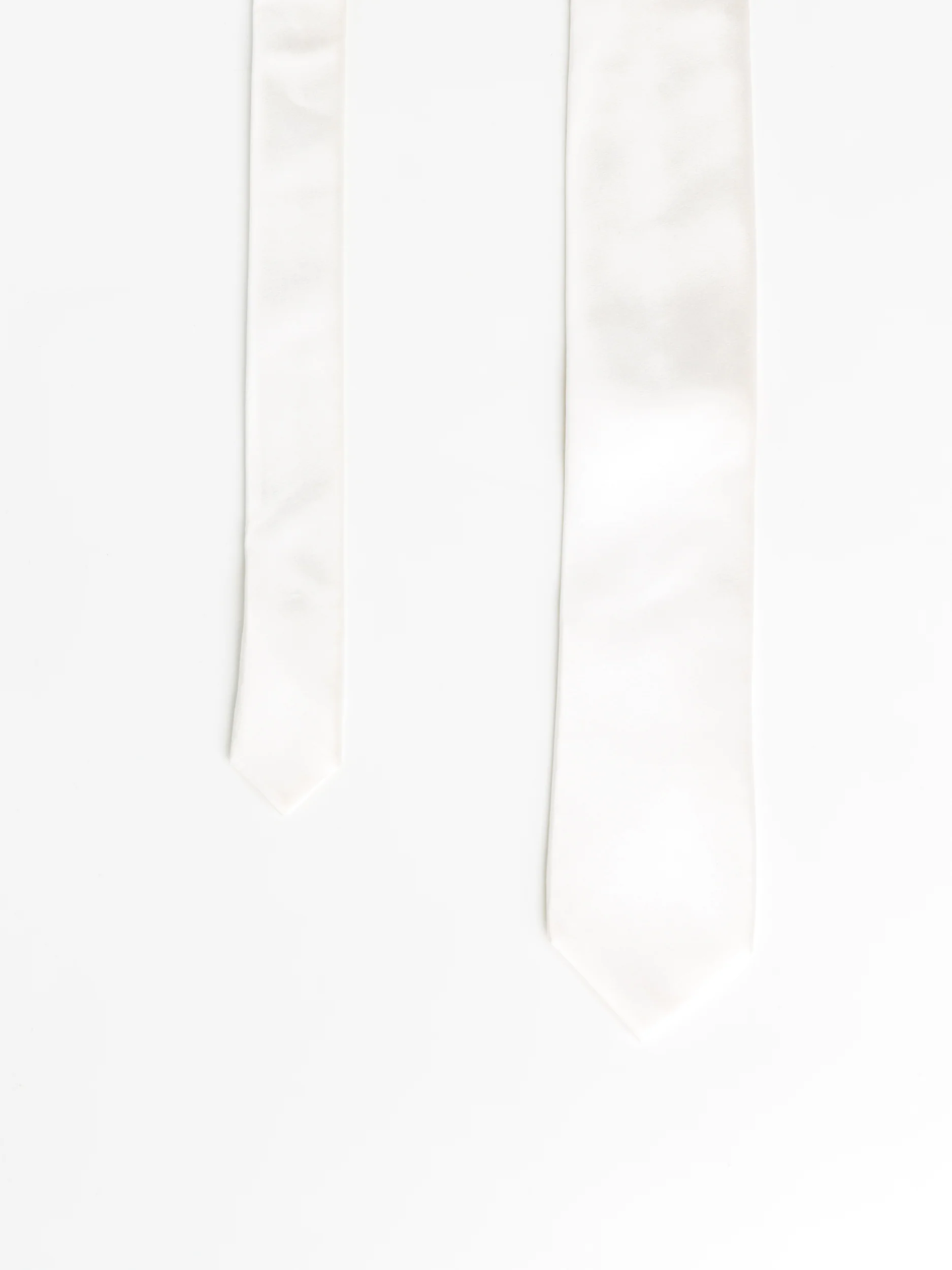 White Silk Tie