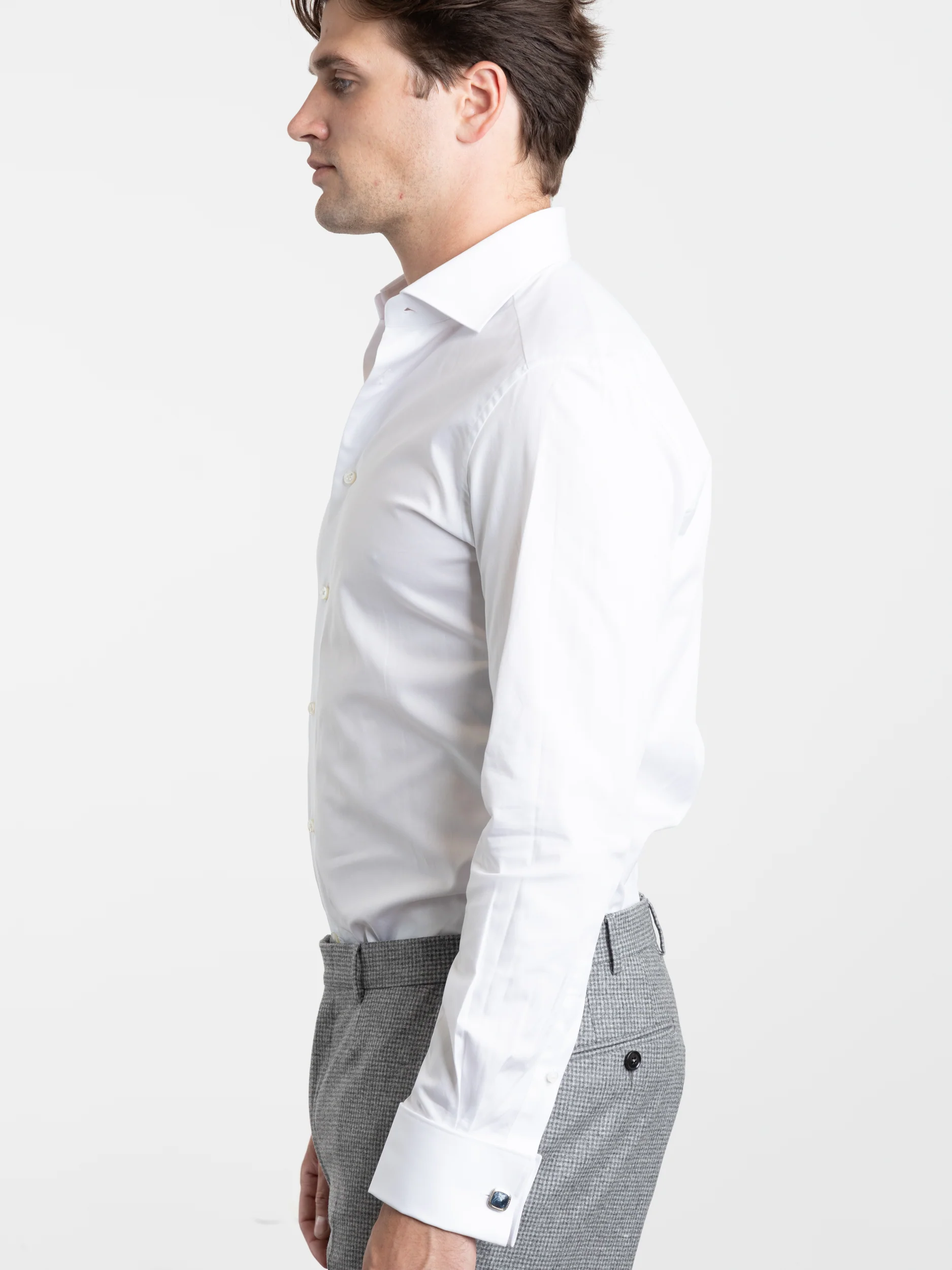 White Trofeo™ Cotton Shirt - Image 3