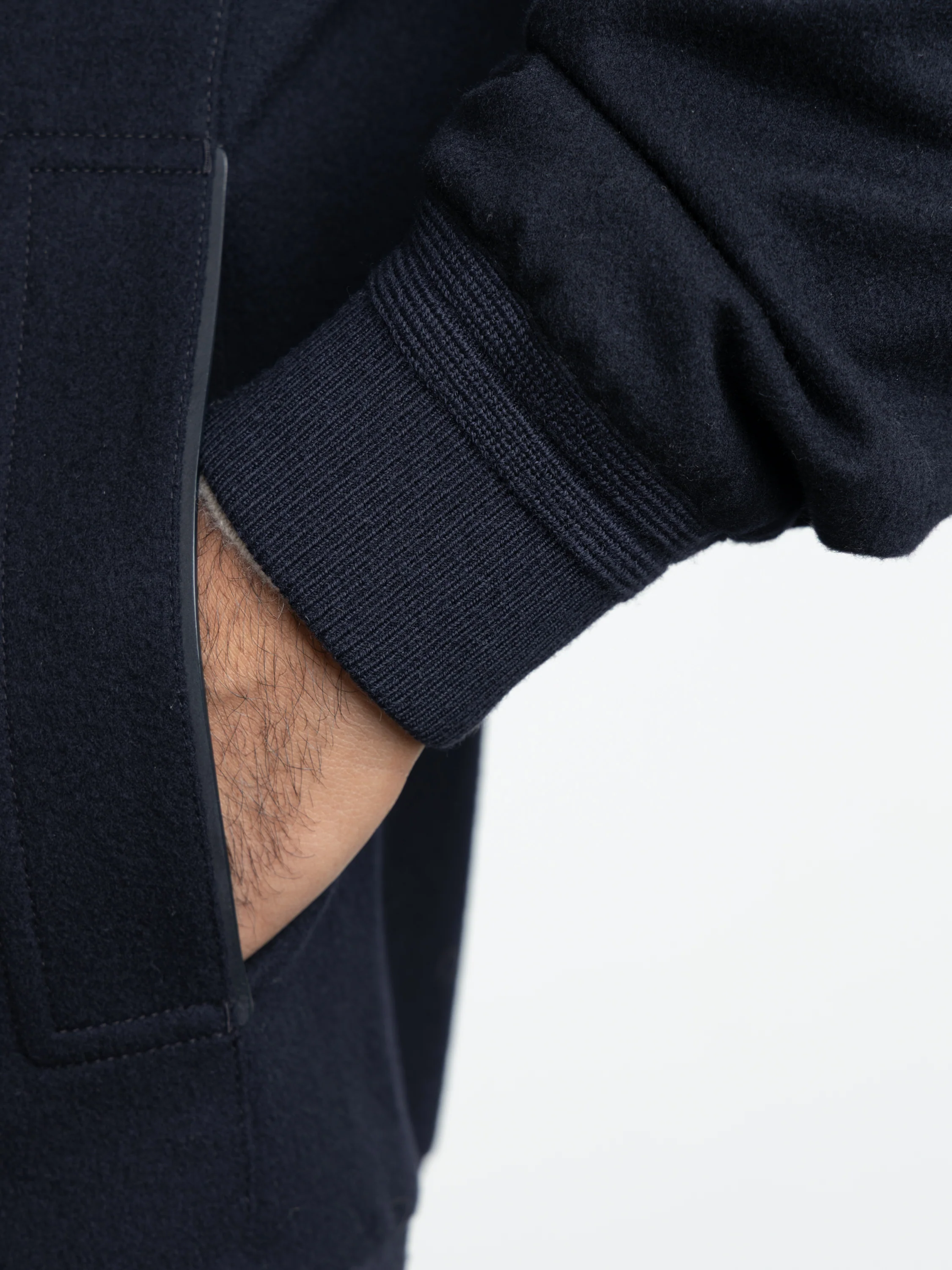 Navy Oasi Cashmere Elements Bomber - Image 6