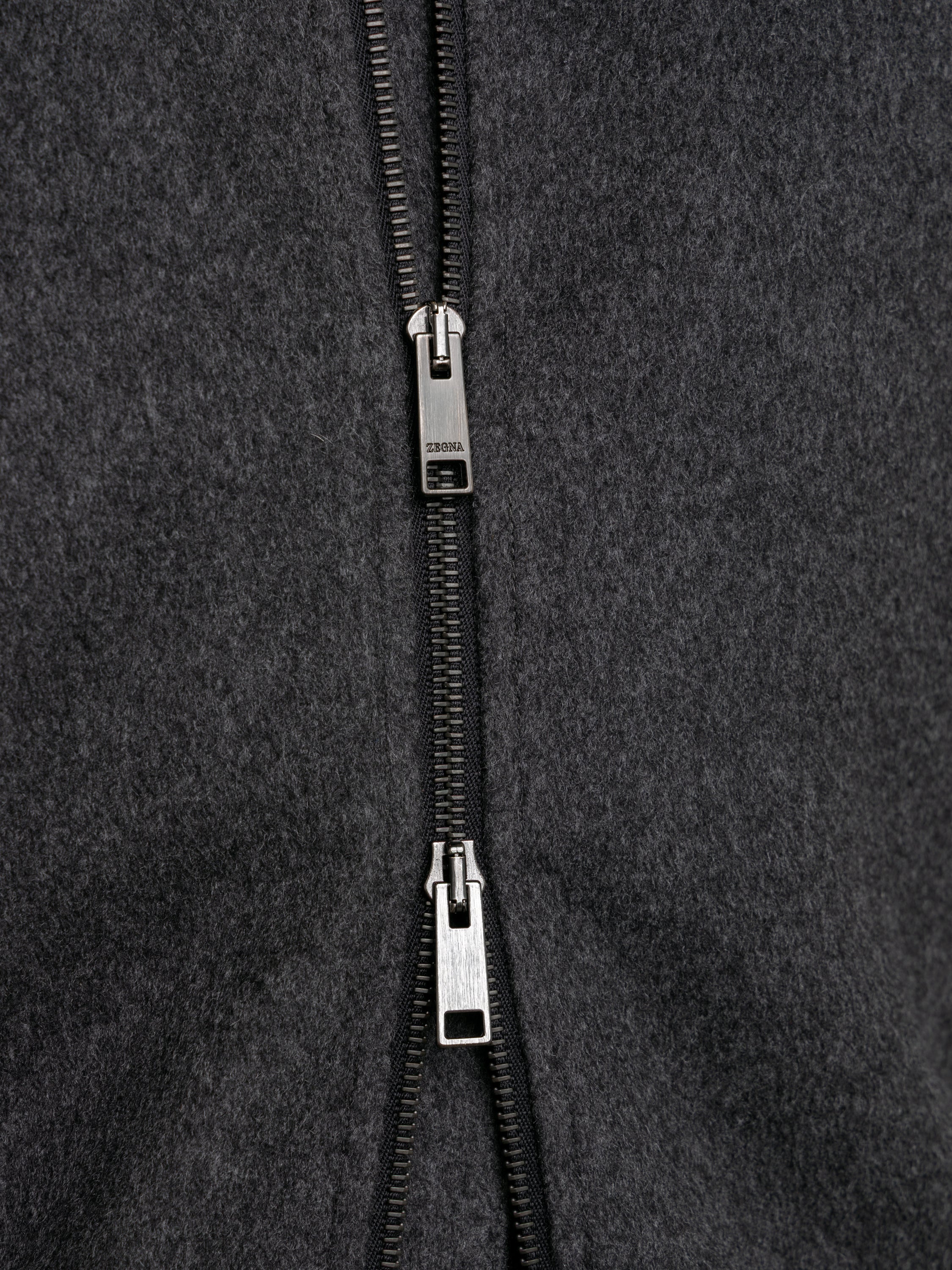 Dark Grey Cashmere Elements Blouson - Image 11