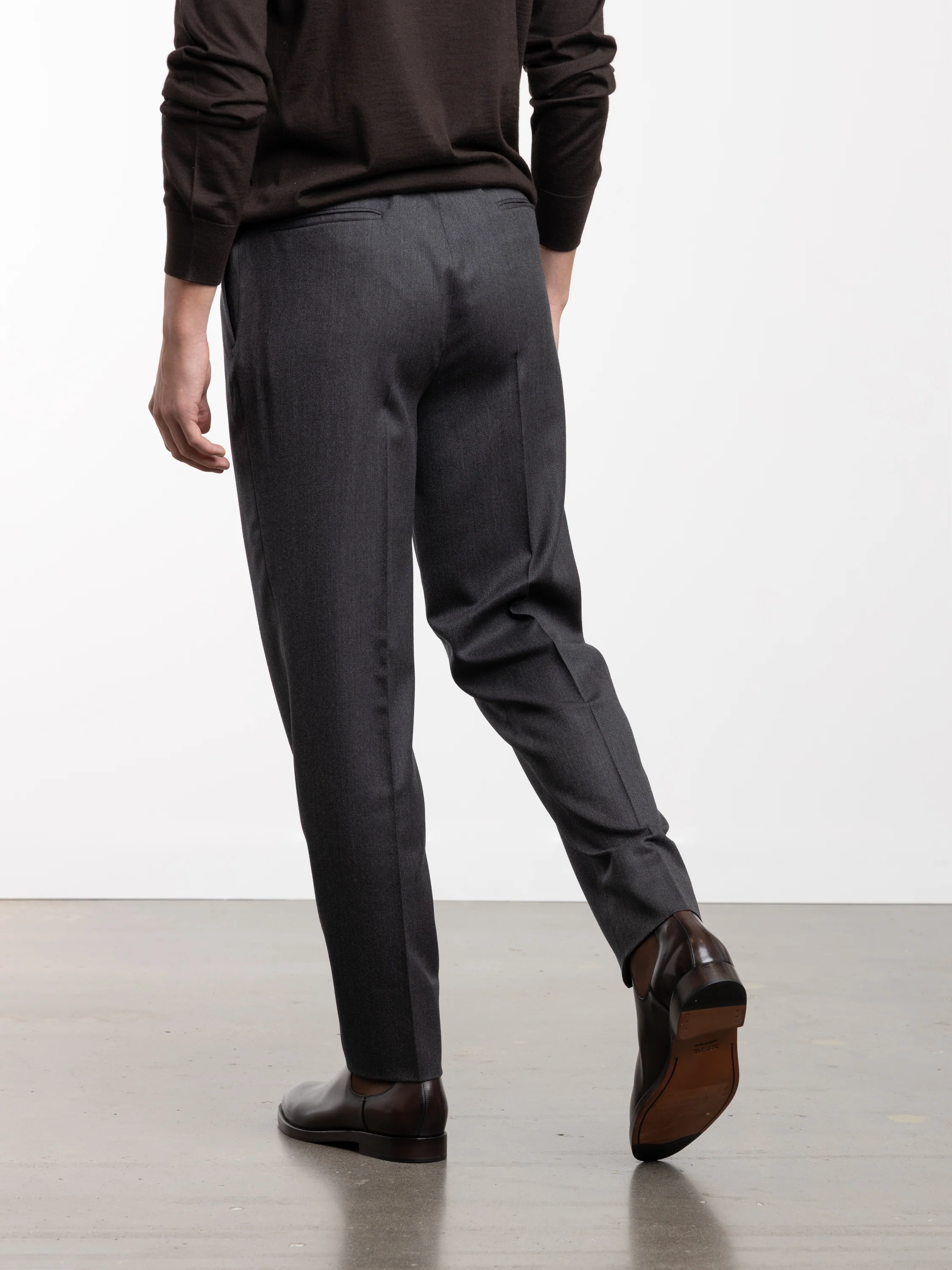 Grey Wool-Cashmere Dress Pant - Image 4