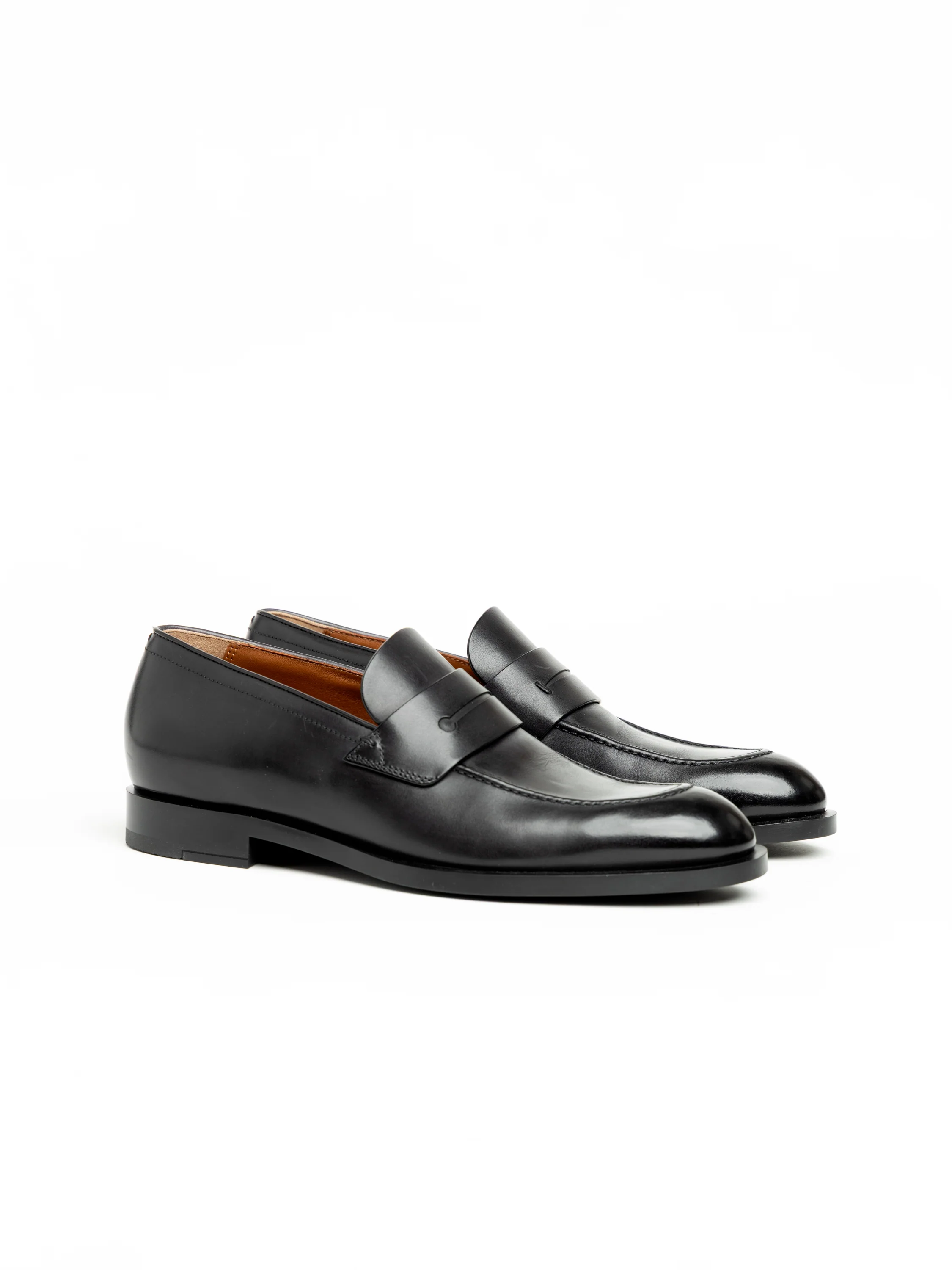 Black Leather Loafer