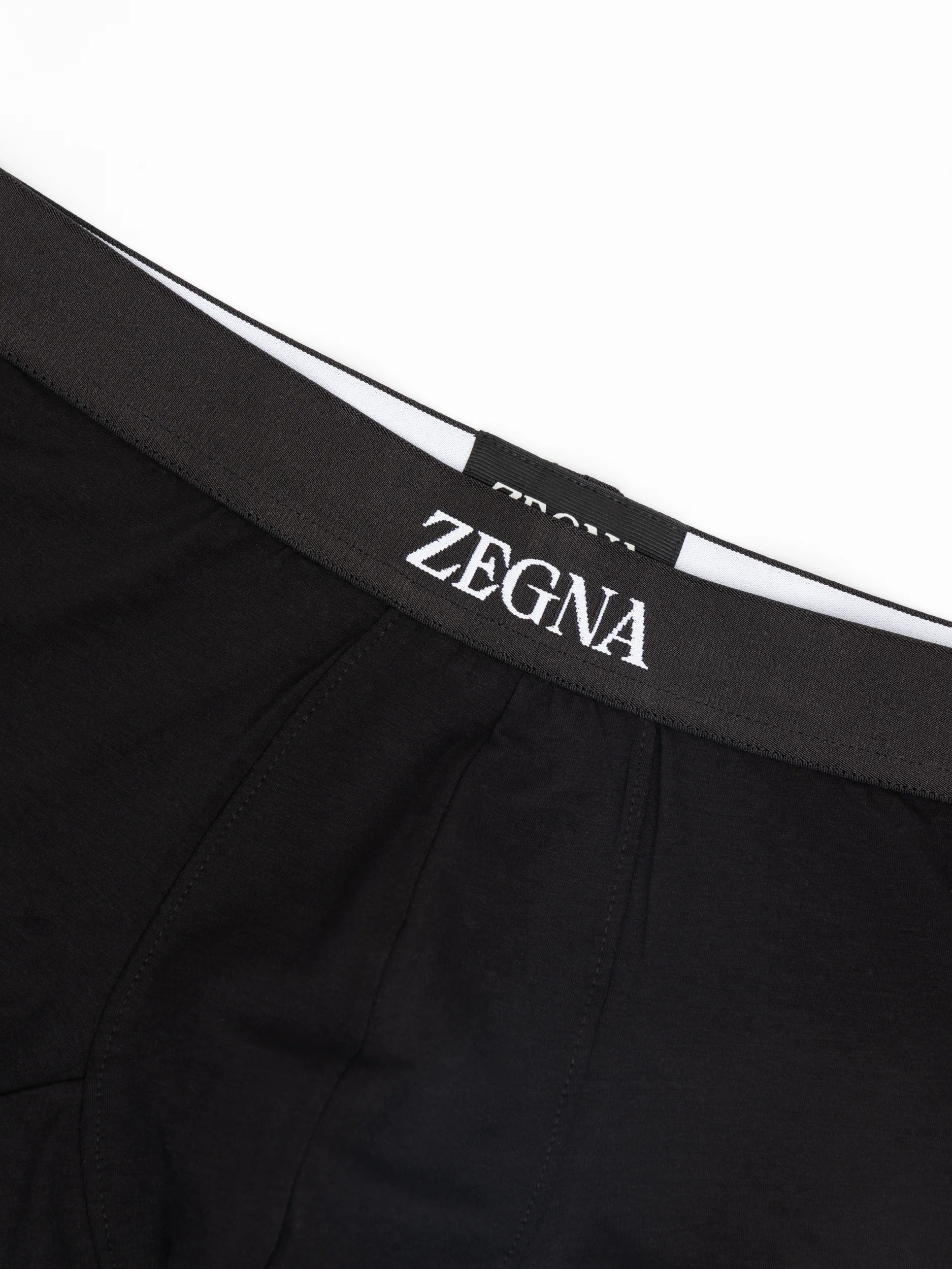 Black Cotton Midi Briefs - Image 2