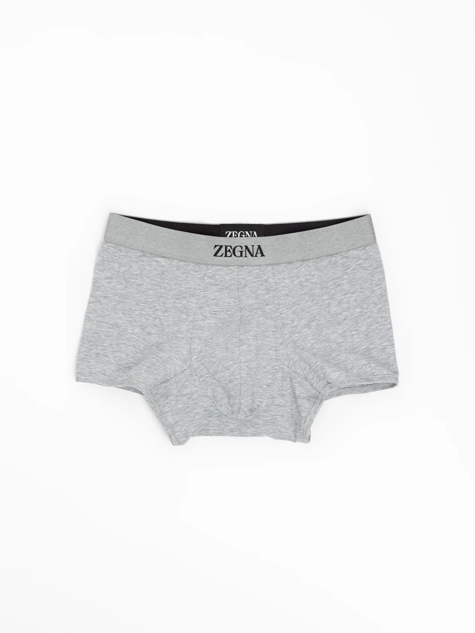 Grey Cotton Midi Briefs