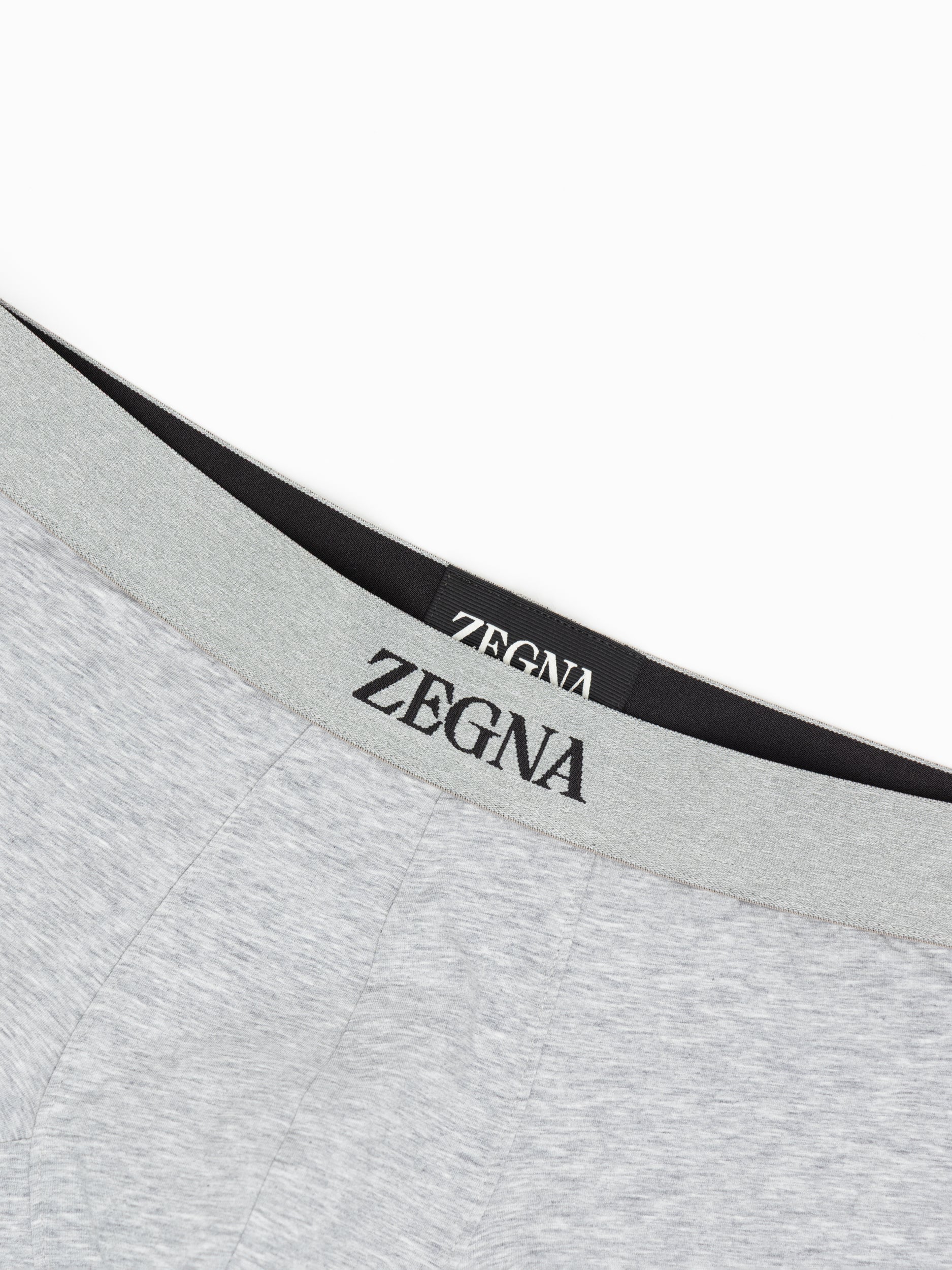 Grey Cotton Midi Briefs - Image 2